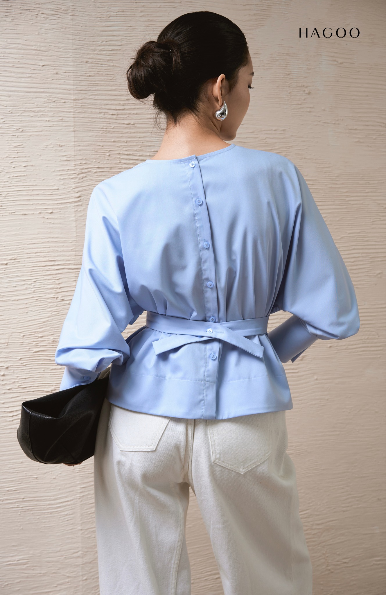 Áo sơ mi ly thân nẹp sau HAGOO_thumbnail_2