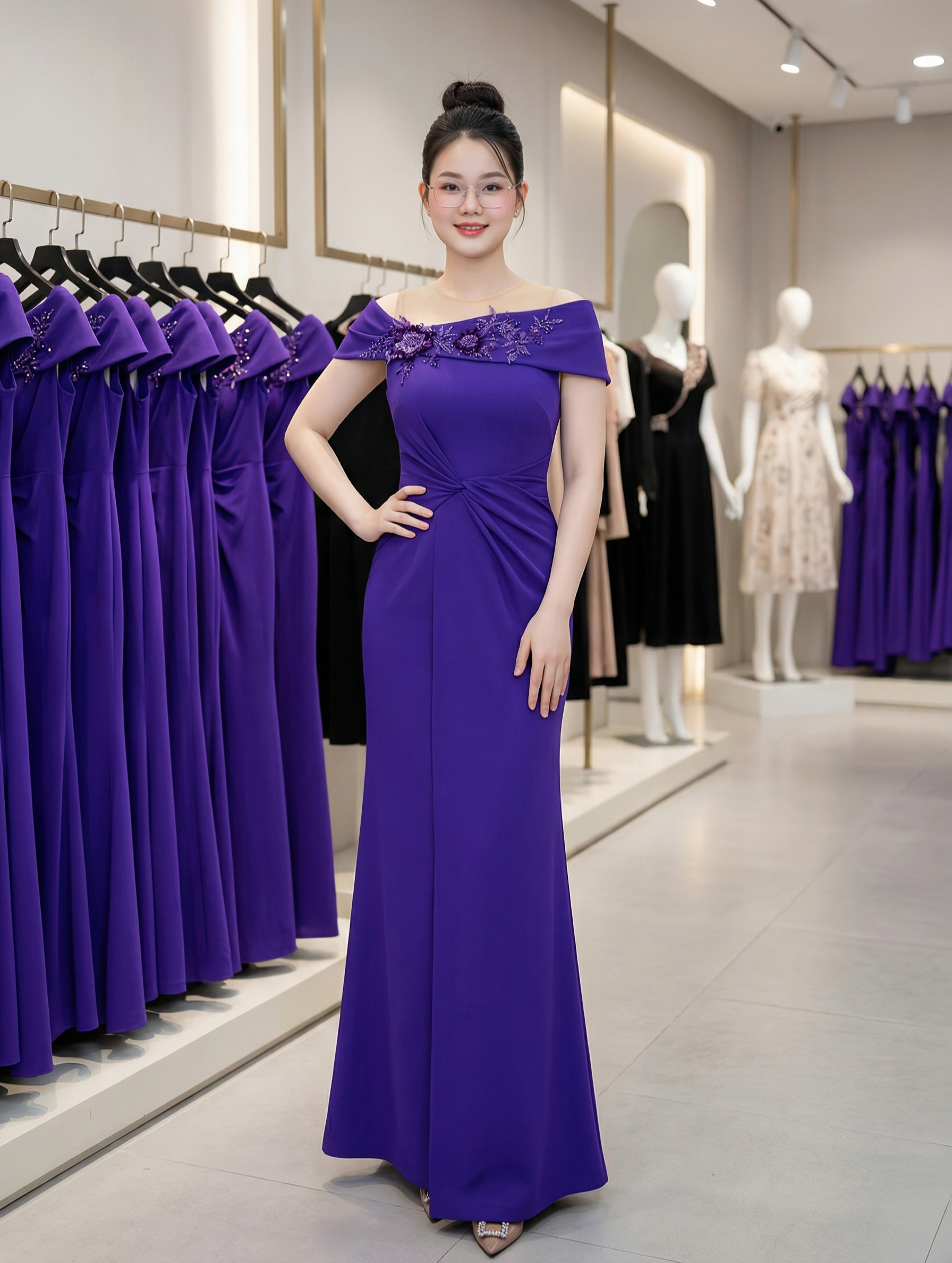 Đầm dạ hội dự tiệc  phối ren hoa cao cấp_thumbnail_20