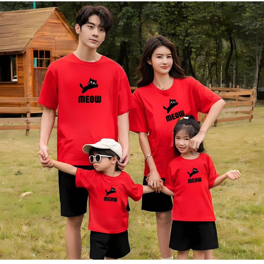[Form rộng] Áo phông gia đình in hình Mèo - Loza RT3040-AT3040_thumbnail_1