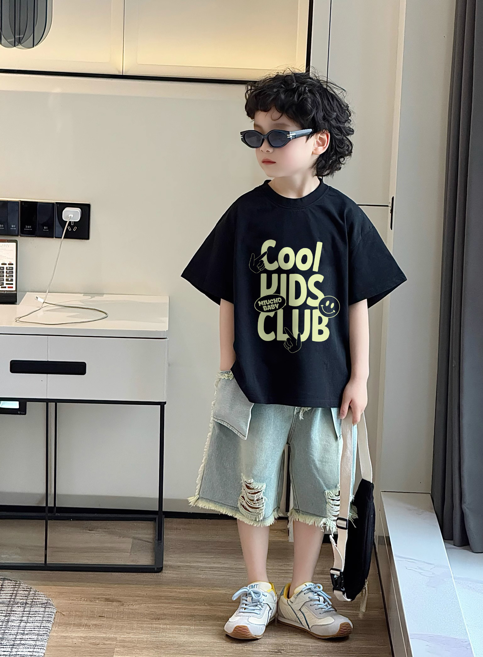 Áo thun cho bé chất vải cao cấp thoáng mát AED2421 Miucho Kid phong cách Hàn Quốc cổ tròn in mix_thumbnail_2