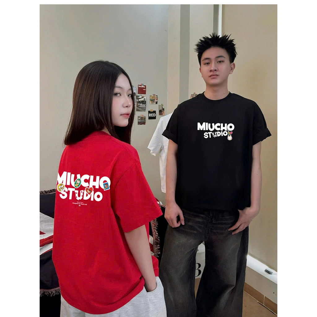 Áo thun Tết boxy nam nữ local brand Miucho Studio vải dày dặn thoáng mát tôn dáng 2981_thumbnail_2