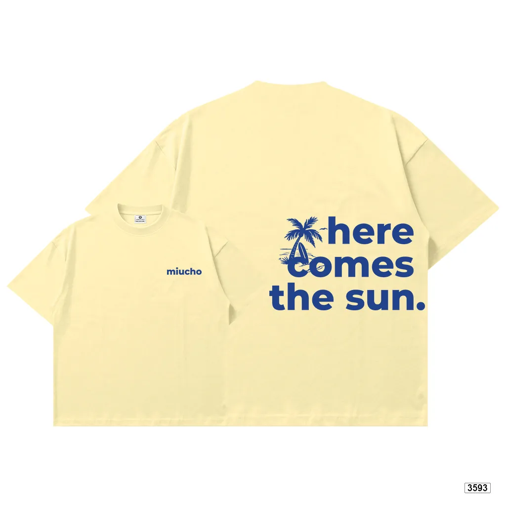 Áo thun boxy nam nữ Here Comes The Sun Miucho 3593_thumbnail_8