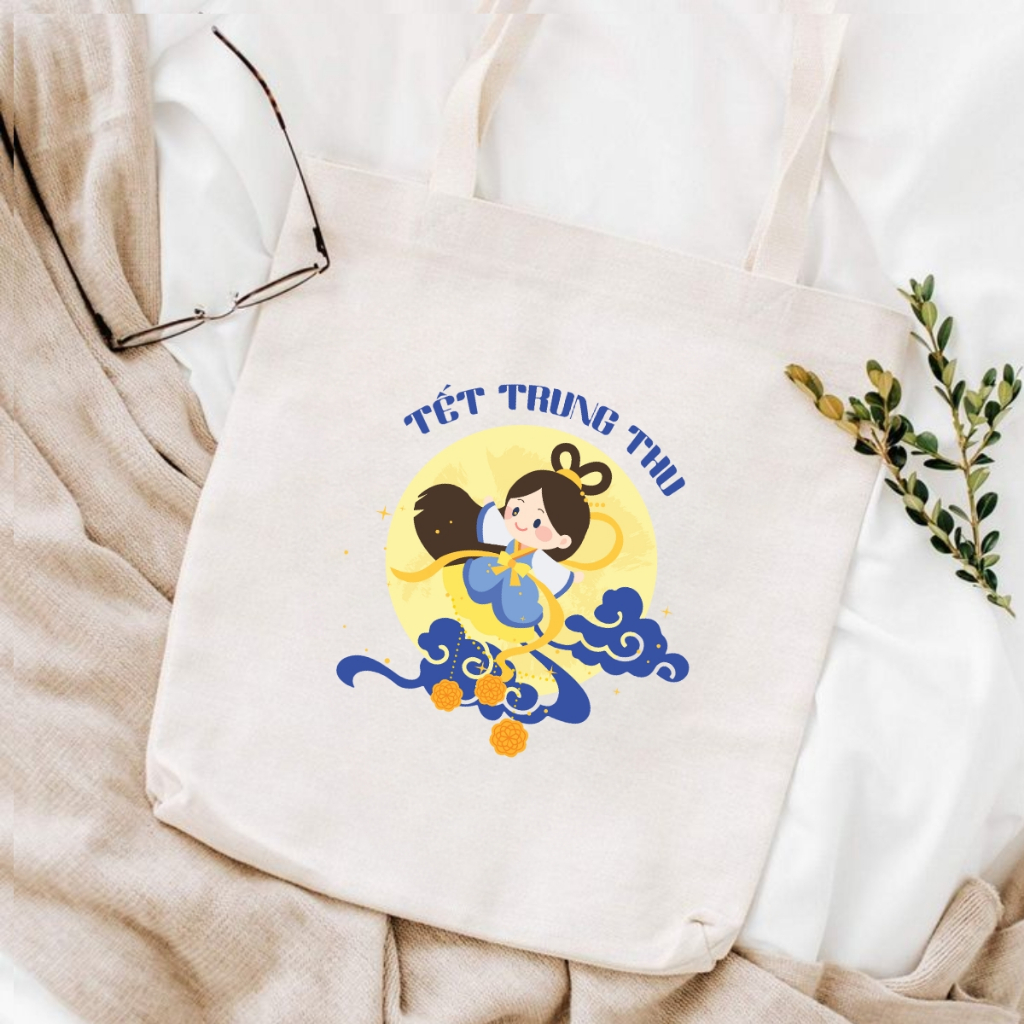 Túi tote in hình Tết Trung thu - Túi vải canvas kích thước 33x37cm đựng vừa A4  và laptop - TOTE27_thumbnail_15