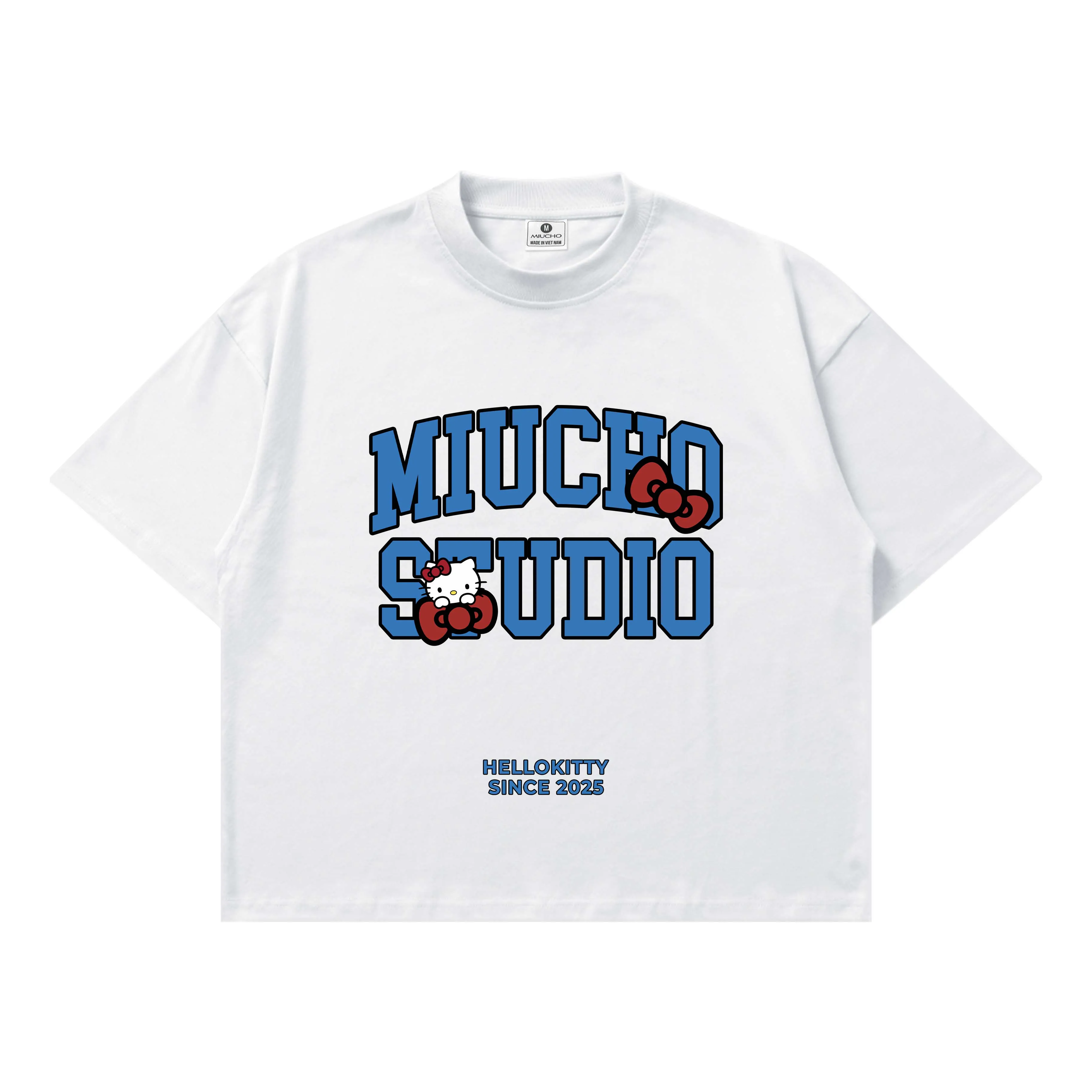 Áo thun boxy Miucho Studio chất vải thoáng mát mềm mại in chữ local brand hình Kitty nhiều màu 2803_thumbnail_10