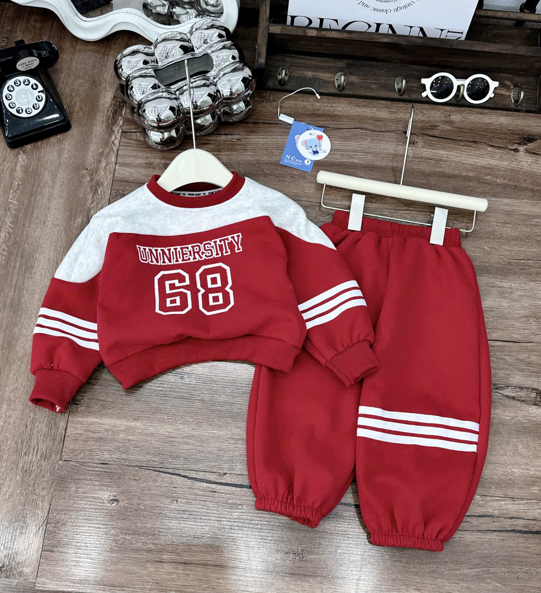 Q91 BỘ DÀI TAY UNNIERSITY SỐ 68 - A210.399