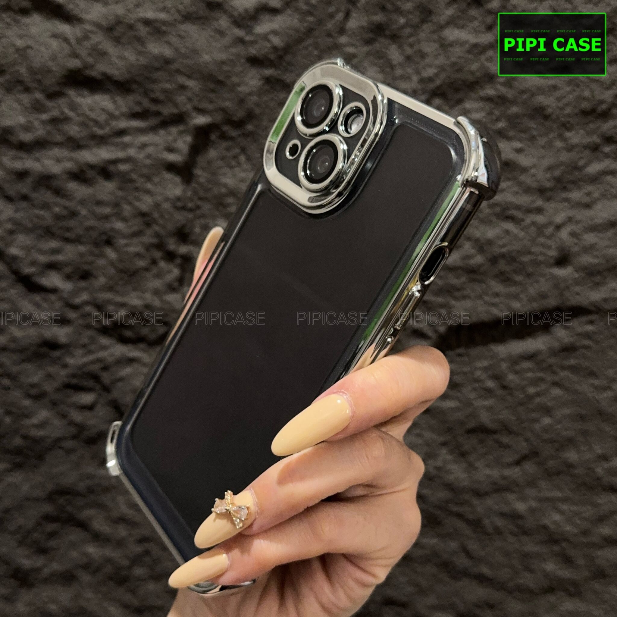Ốp Lưng iPhone 14 - Gu - Bạc