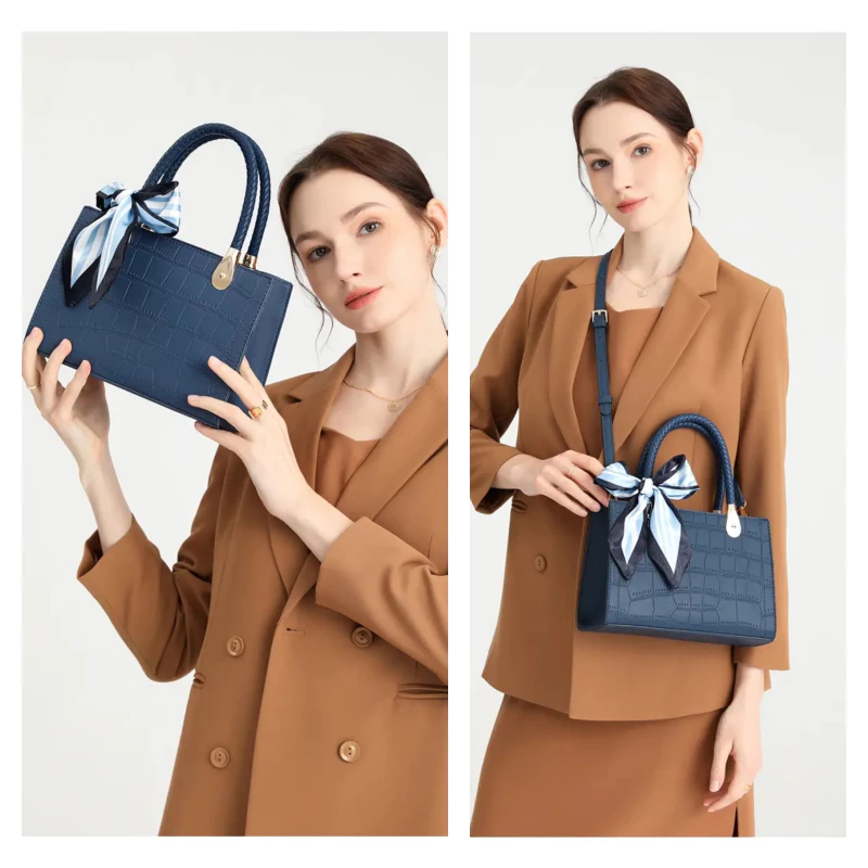 Túi xách nữ đeo chéo 2 quai cầm tay da mềm