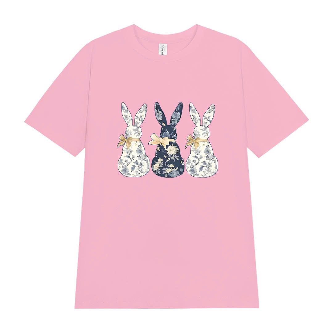 Áo thun nữ form vừa regular dáng ngắn ARD2343 Miucho vải cotton thoáng mát in hình thỏ dễ thương_thumbnail_11