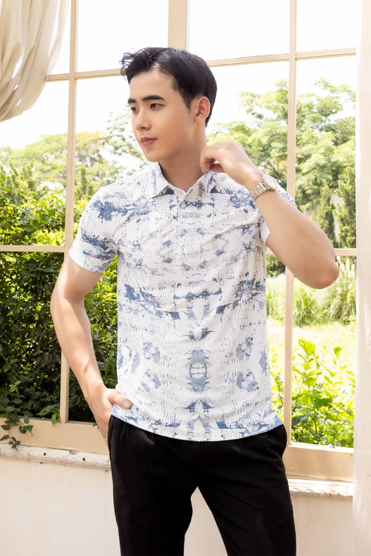 Áo Polo Coolmax Hoạ Tiết GPL2327