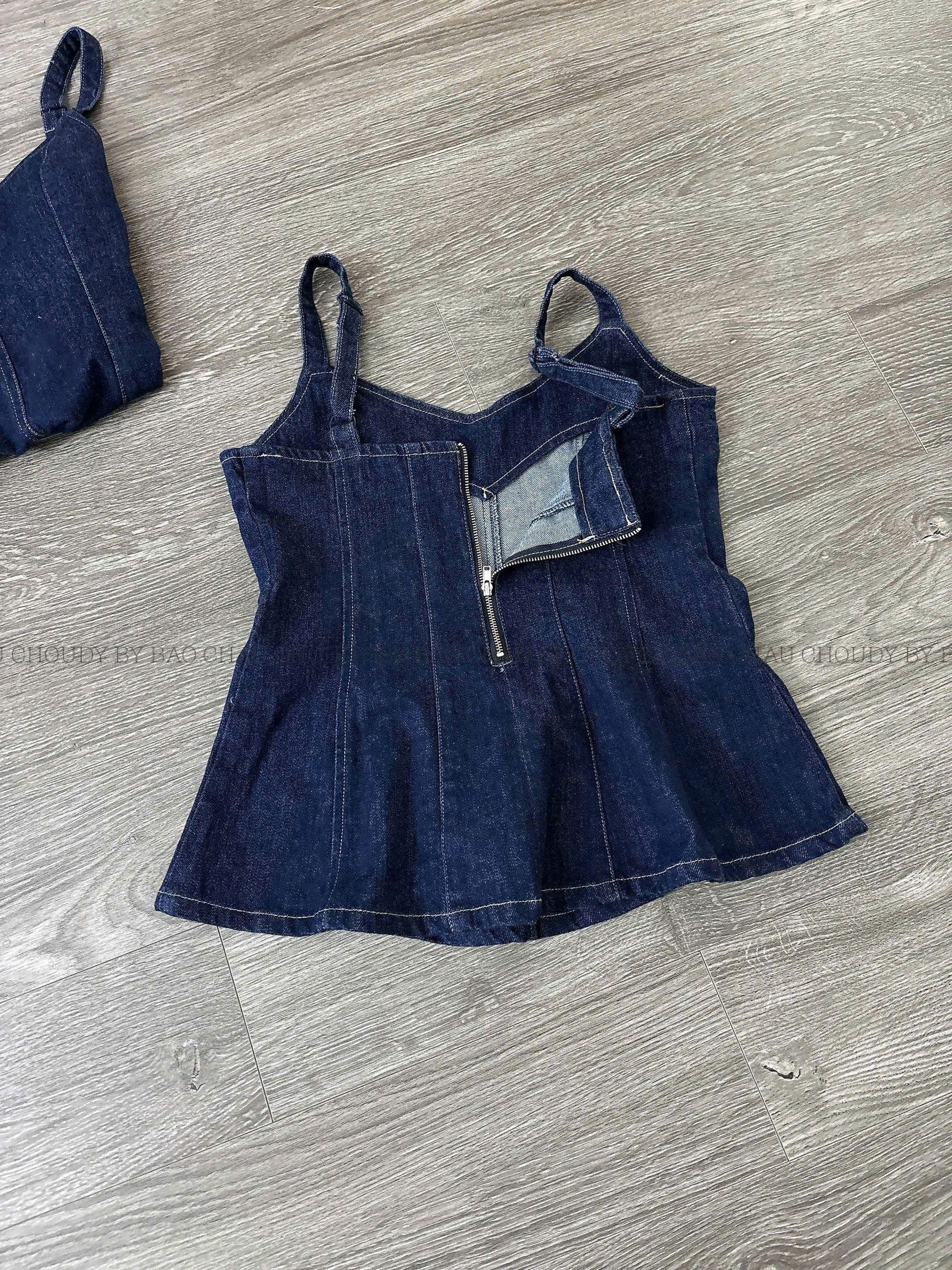 SALE U762 ÁO DÂY JEAN KIỂU_thumbnail_4