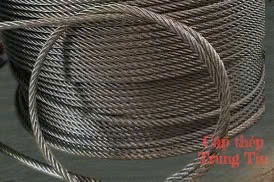 Cáp thép mạ kẽm 6X12+FC