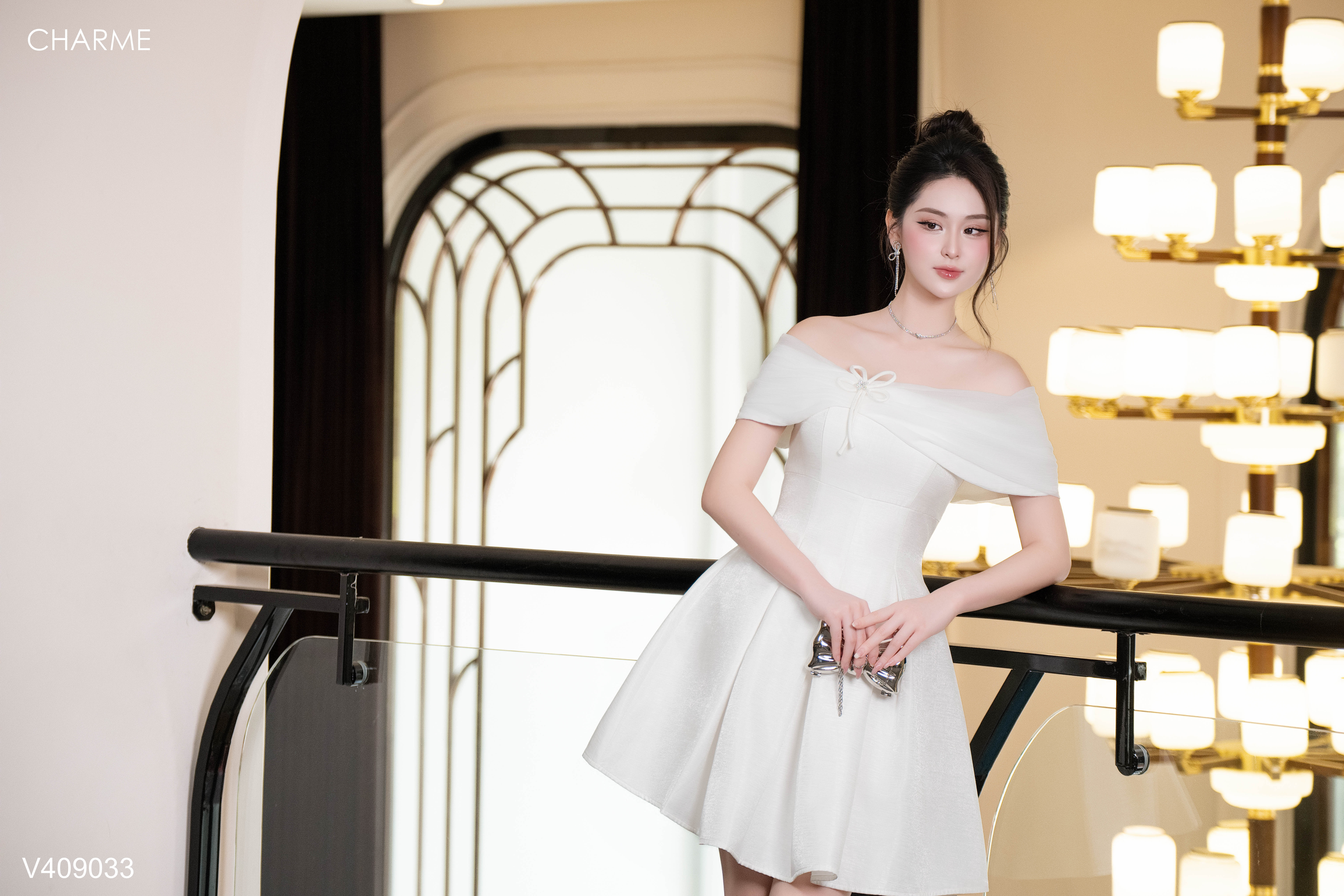 Váy trễ vai phối tơ_thumbnail_1