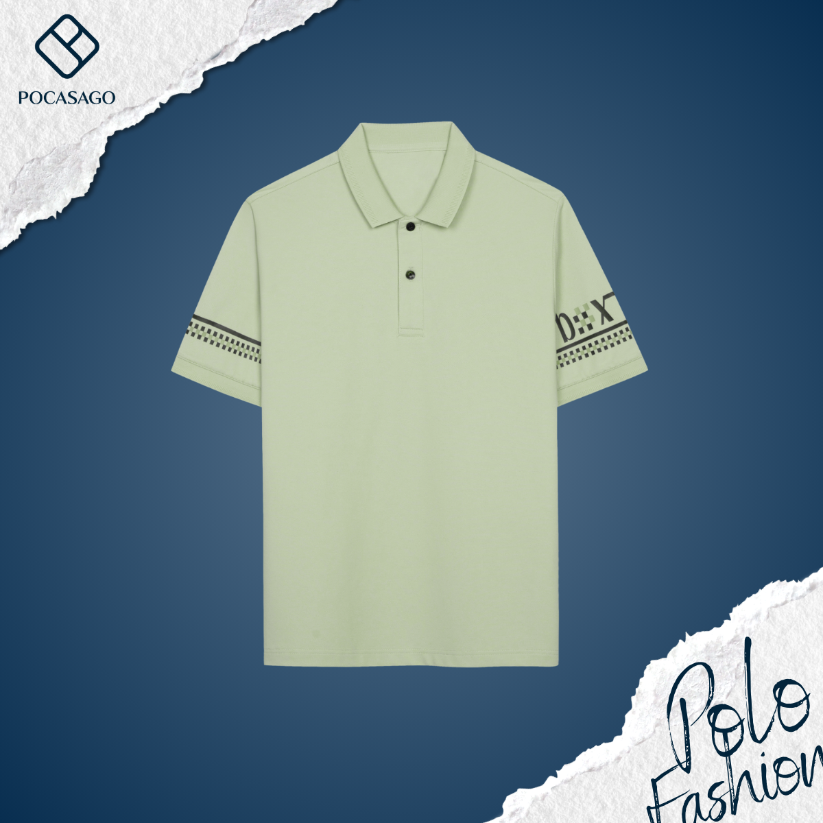 Áo Polo nam phối họa tiết tay box_thumbnail_3