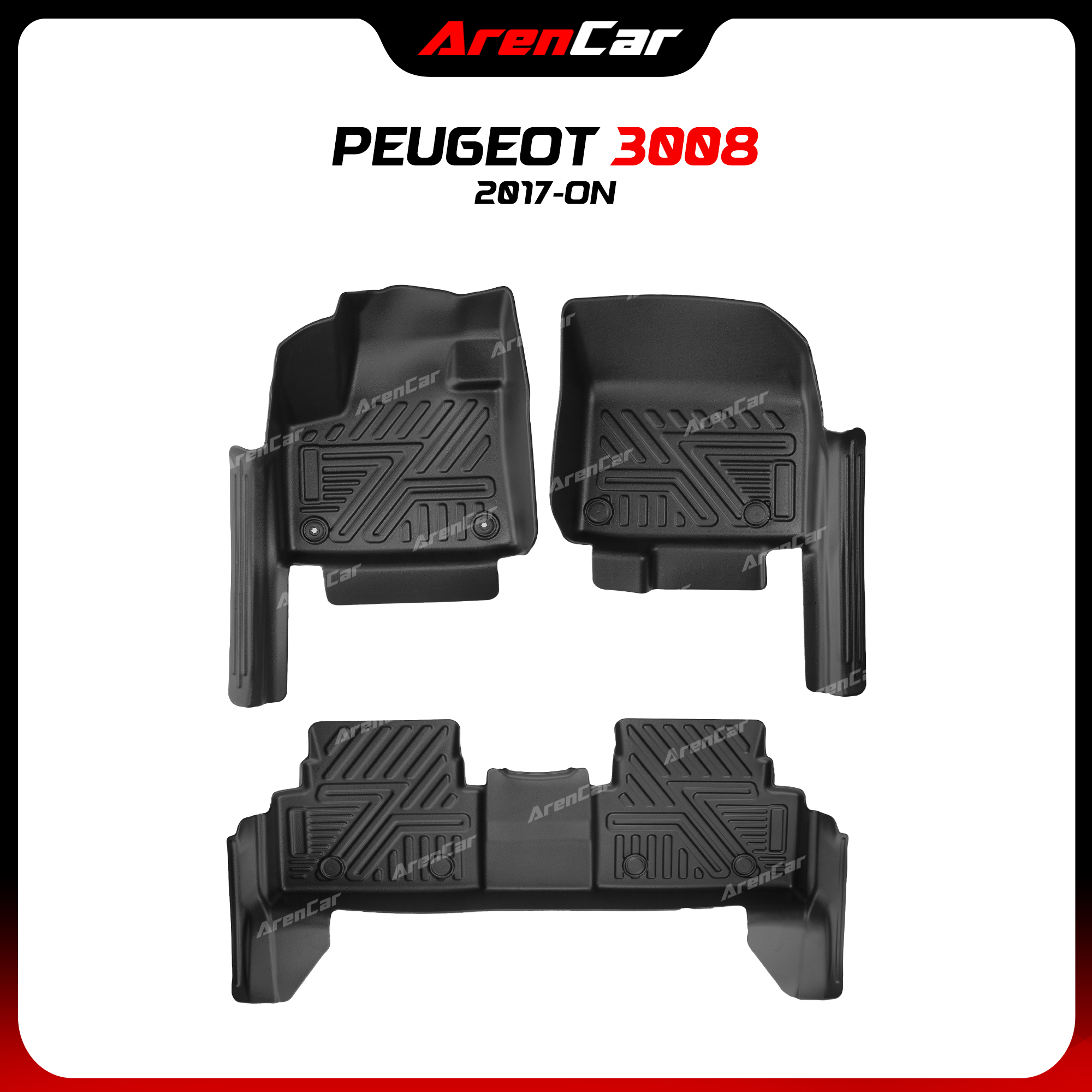 Thảm Lót Sàn Ô Tô TPE Khuôn Đúc Peugeot 3008