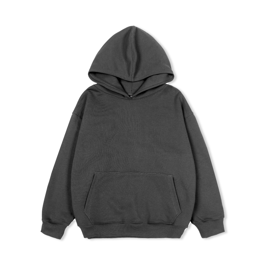Áo hoodie trơn nữ form rộng HDT01 Miucho chân cua dày dặn in basic_thumbnail_9