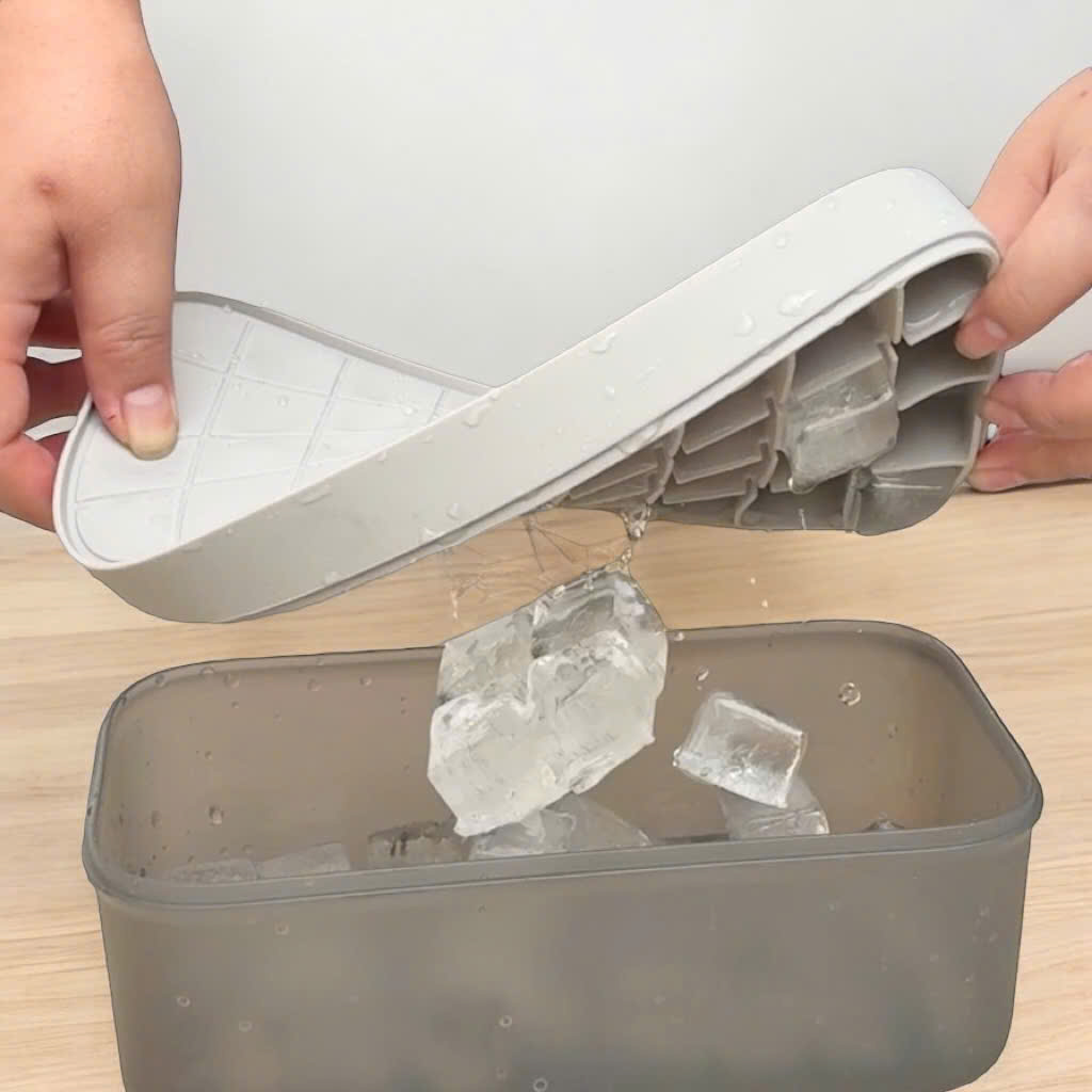 Hộp 2 Khay Đá Silicon Có Nắp Đậy & Khay Trữ Đá Mirai_thumbnail_16