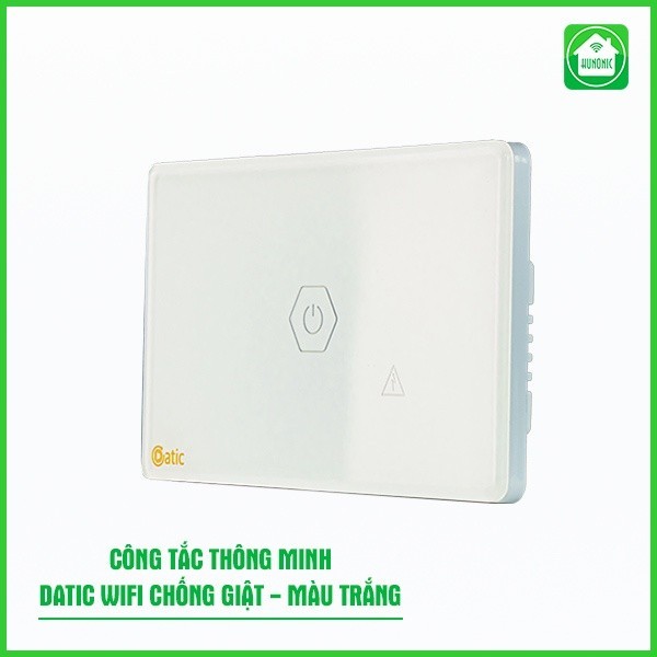 Công tắc cảm ứng WiFi DatIC CSL Chống Giật, màu trắng