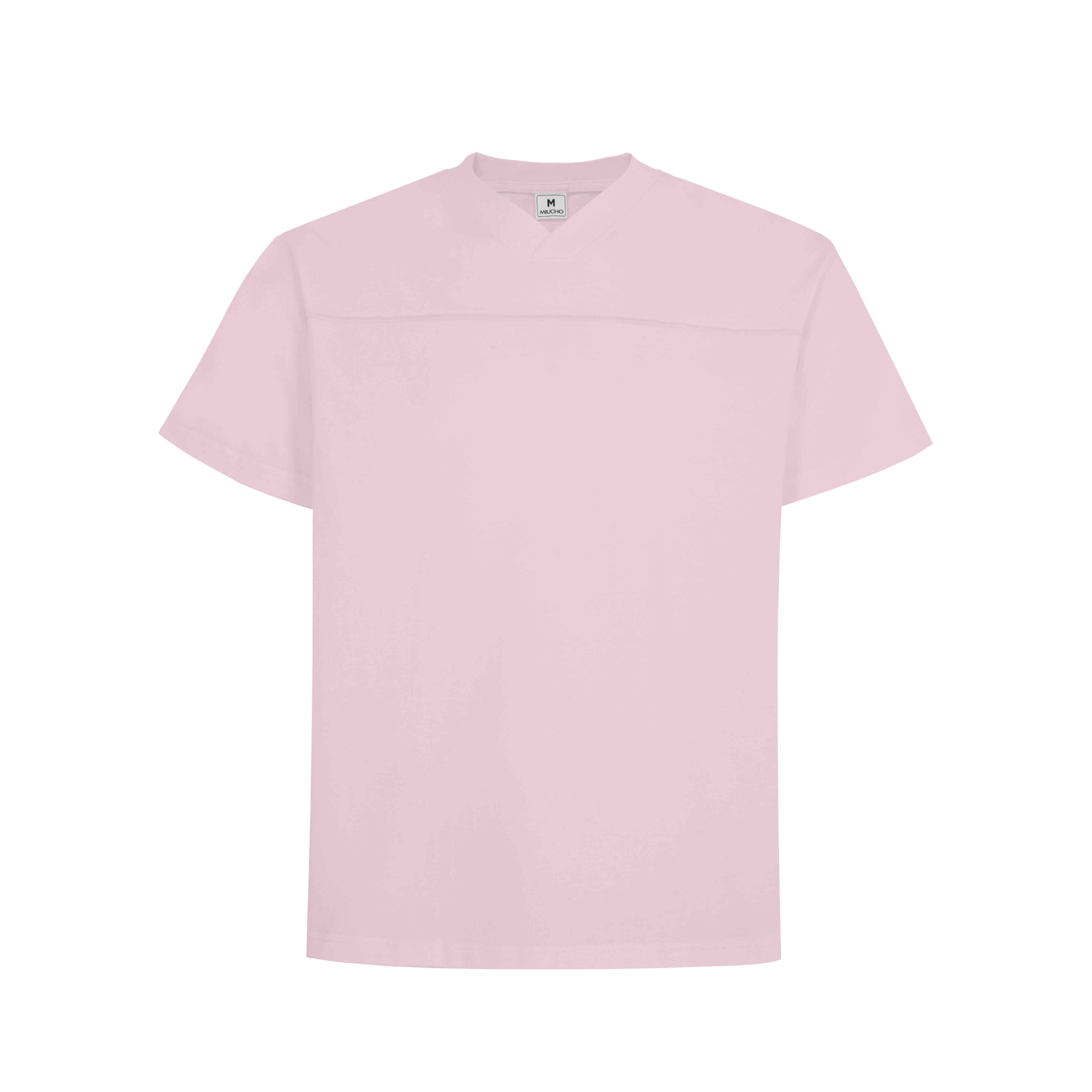 Áo thun form rộng cổ tim Miucho AT00038 vải 2c 240gsm_thumbnail_8