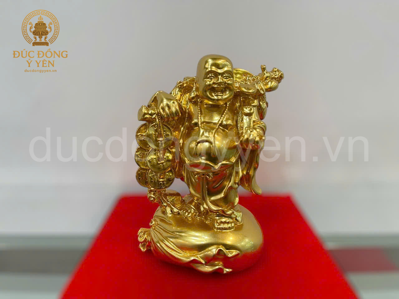 Tượng phật Di lặc thiếp vàng 9999