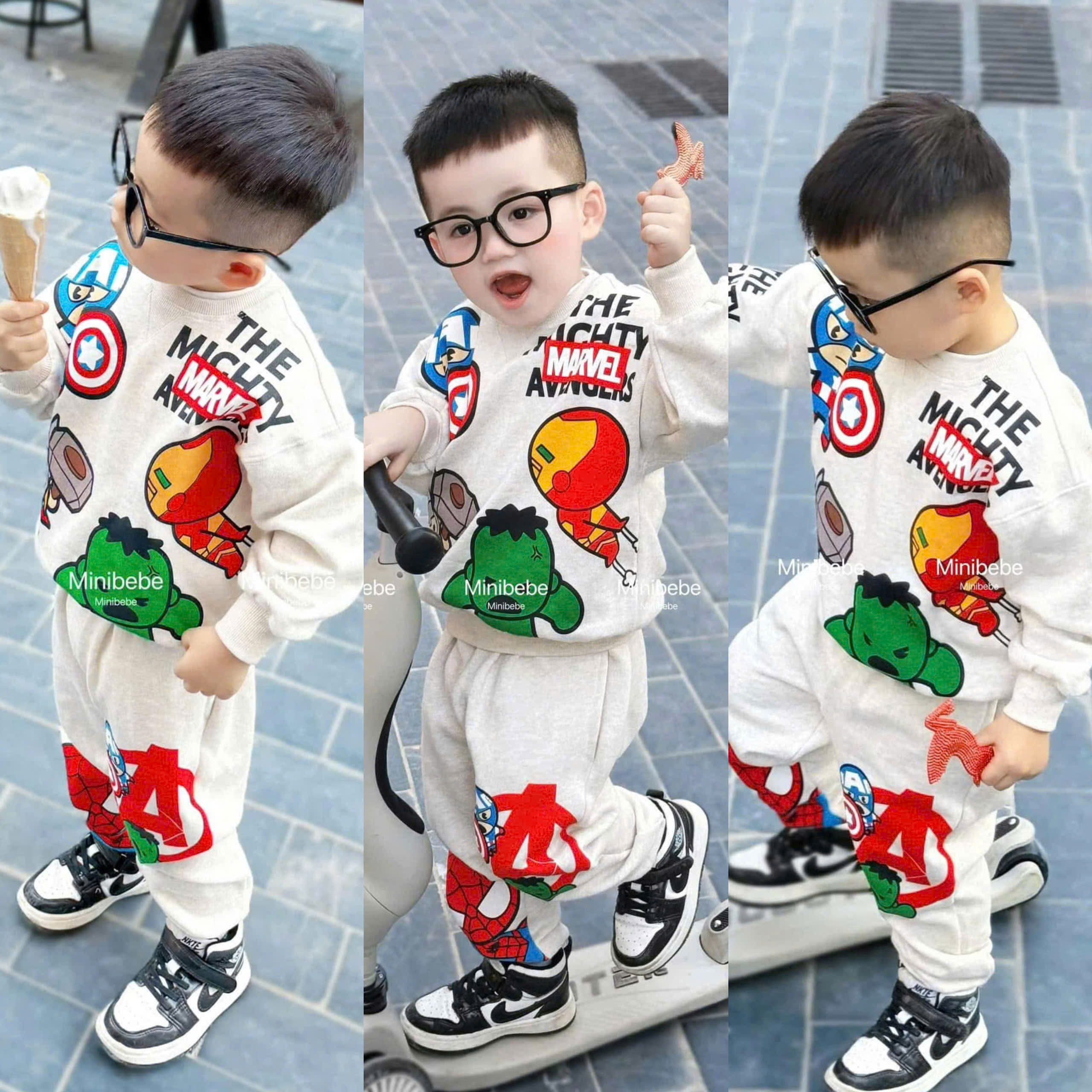 T45 BỘ DÀI TAY SIÊU NHÂN XANH ĐỎ- A210.404