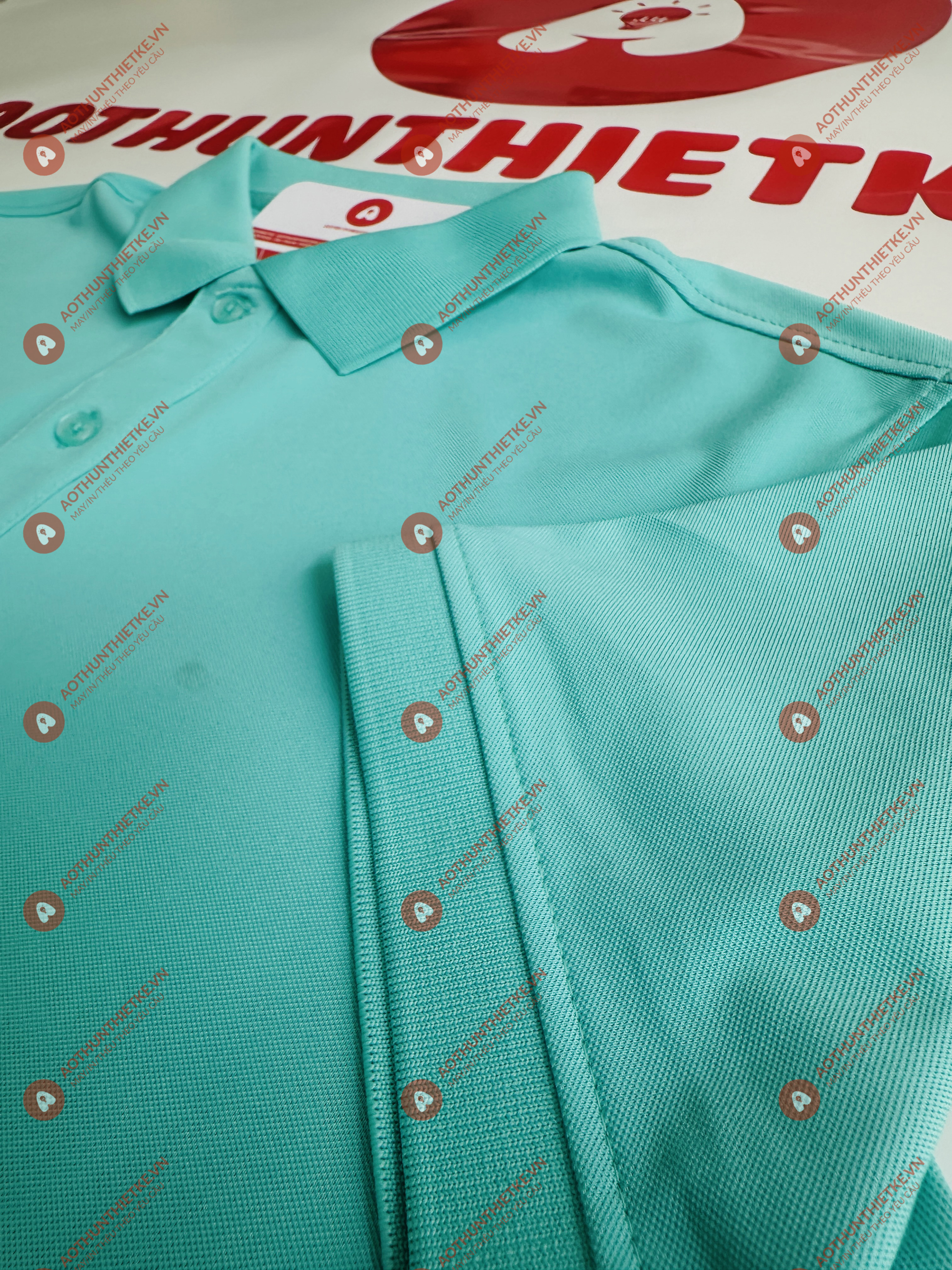 Áo Đồng Phục Polo Basic Xanh Ngọc_thumbnail_2