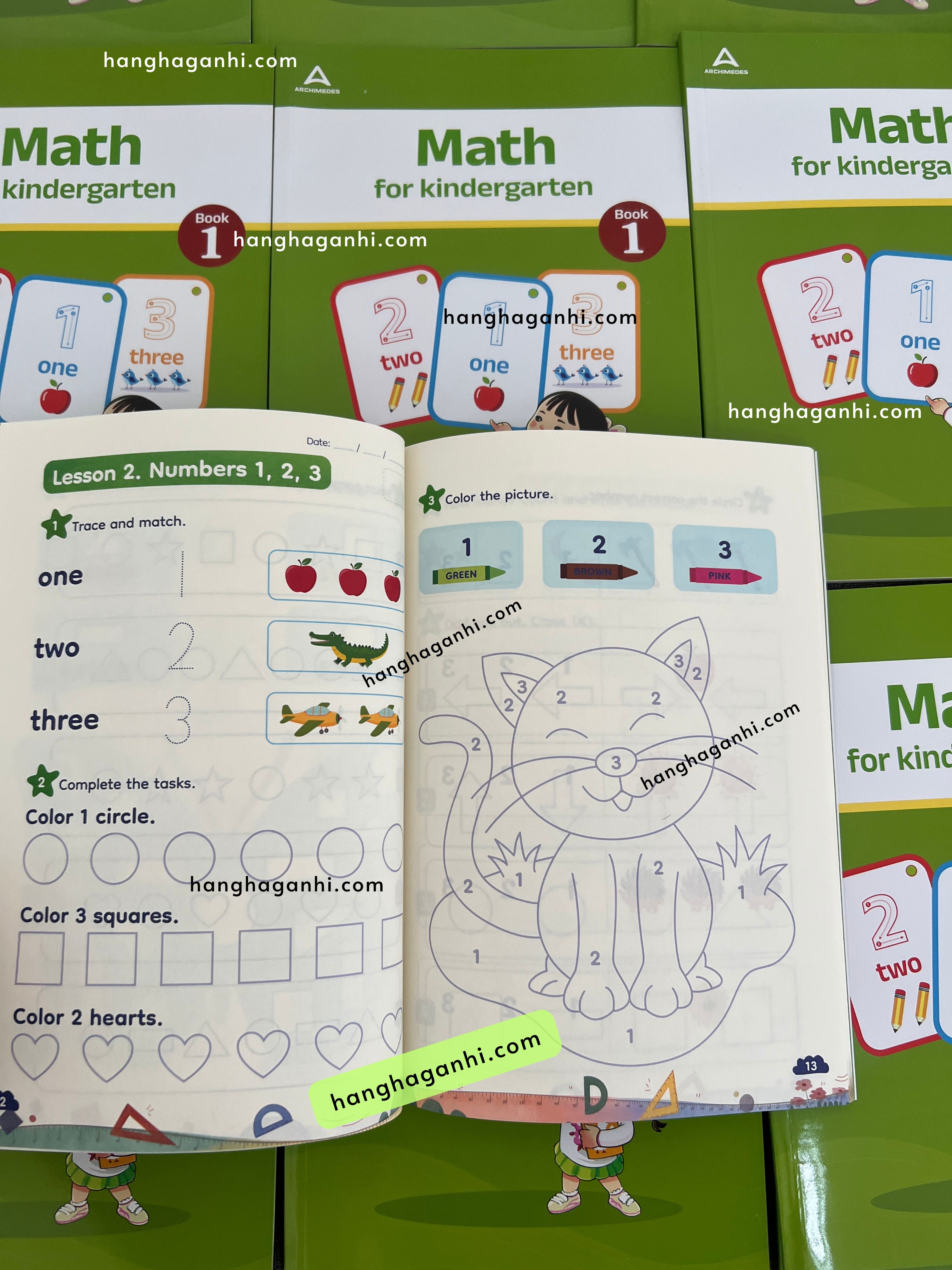 Sách Archimedes Math for Kindergarten Book 1, Toán tiếng Anh mầm non_thumbnail_2