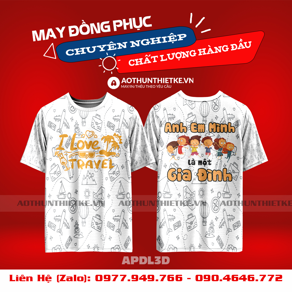 Áo Phông Du Lịch 3D-TK57