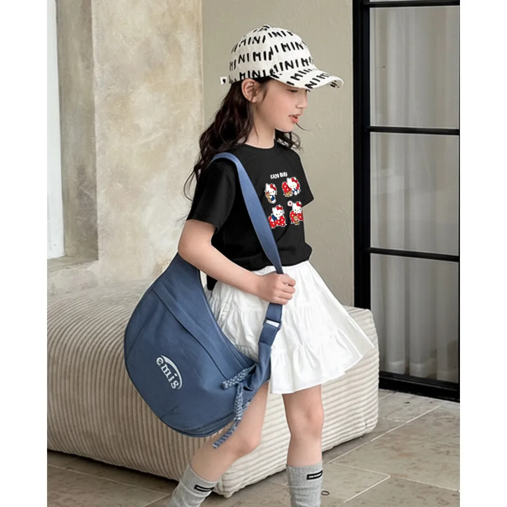 Áo thun kid form rộng Kado chất vải cotton dày dặn thoáng mát thoải mái Hello Kittie 2886_thumbnail_3