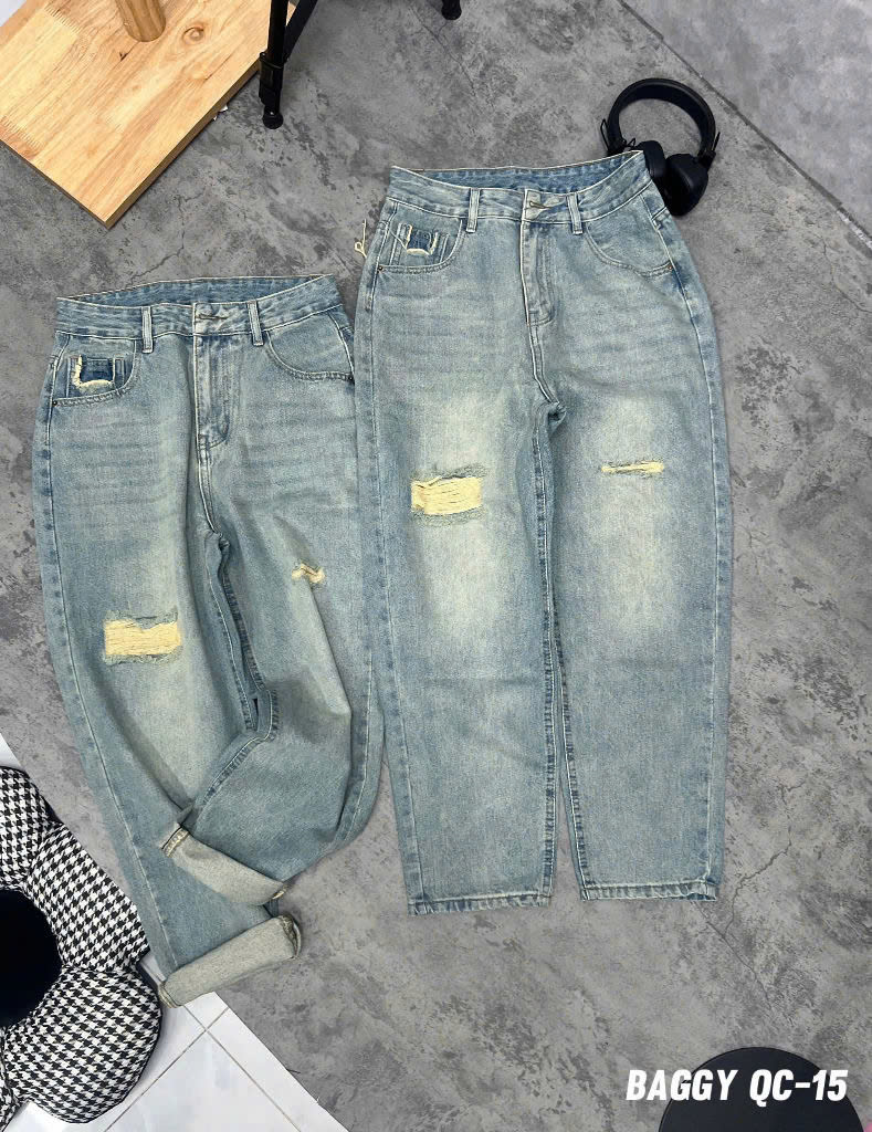 Quần baggy túi rách bigsize QJ15 dành cho nàng béo mập từ 55-90kg_thumbnail_3