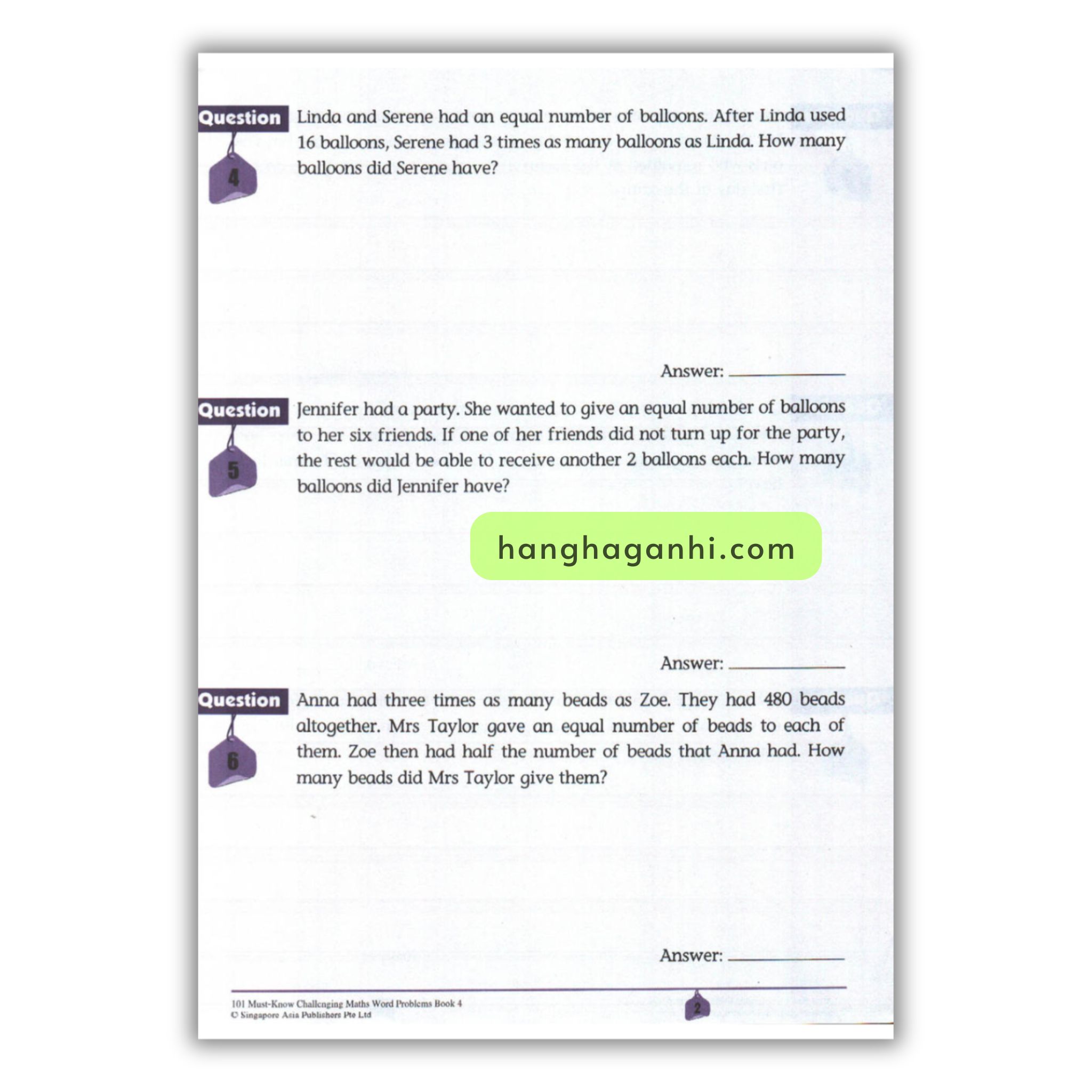 [Sách] 101 Must- Know Challenging Maths Word Problems Book 4_thumbnail_9