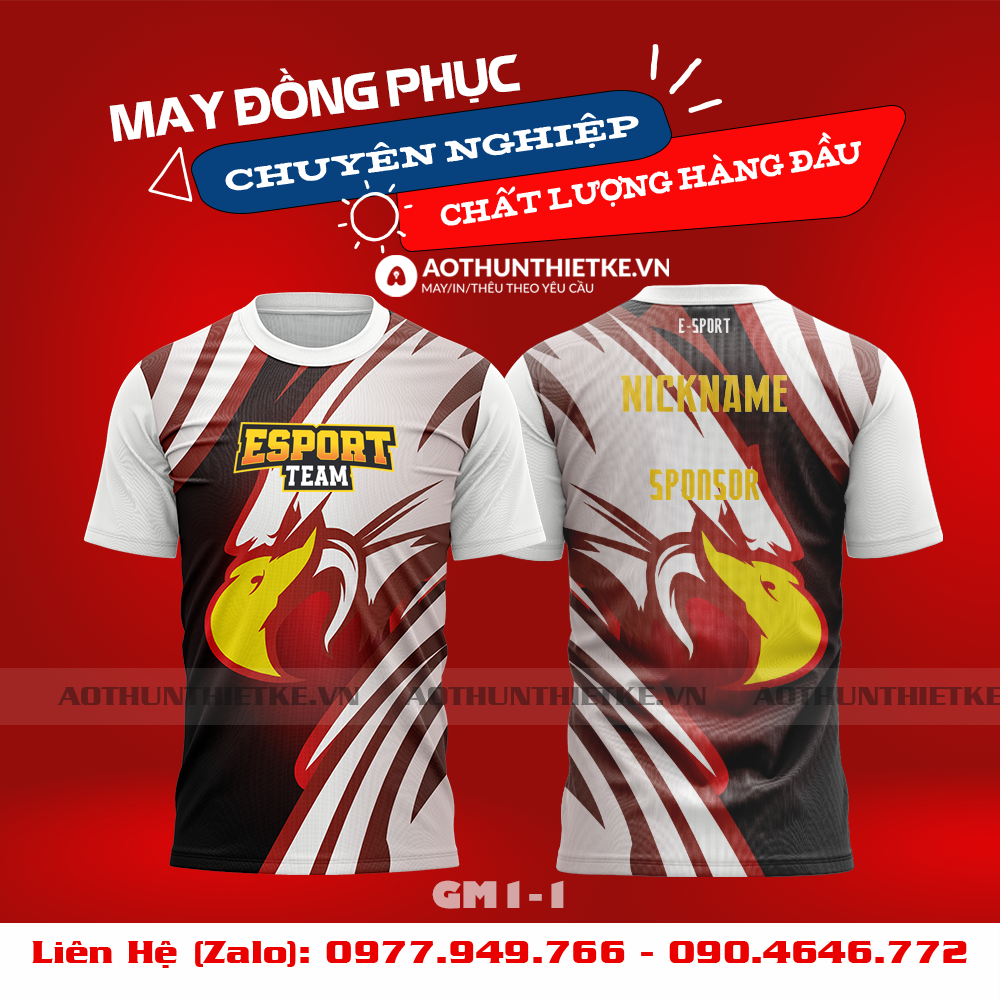 Mẫu Áo Game Thủ Esports Thiết Kế - TKGM65