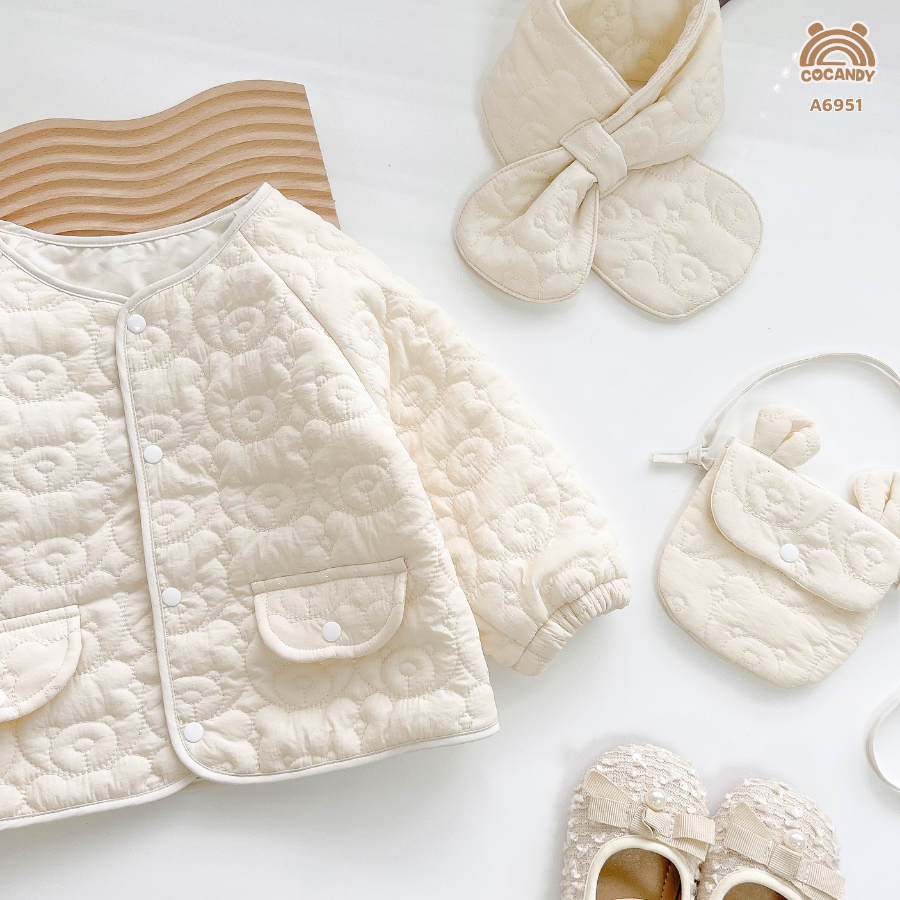 Sét áo khoác BE trần bông cúc TRẮNG_thumbnail_5