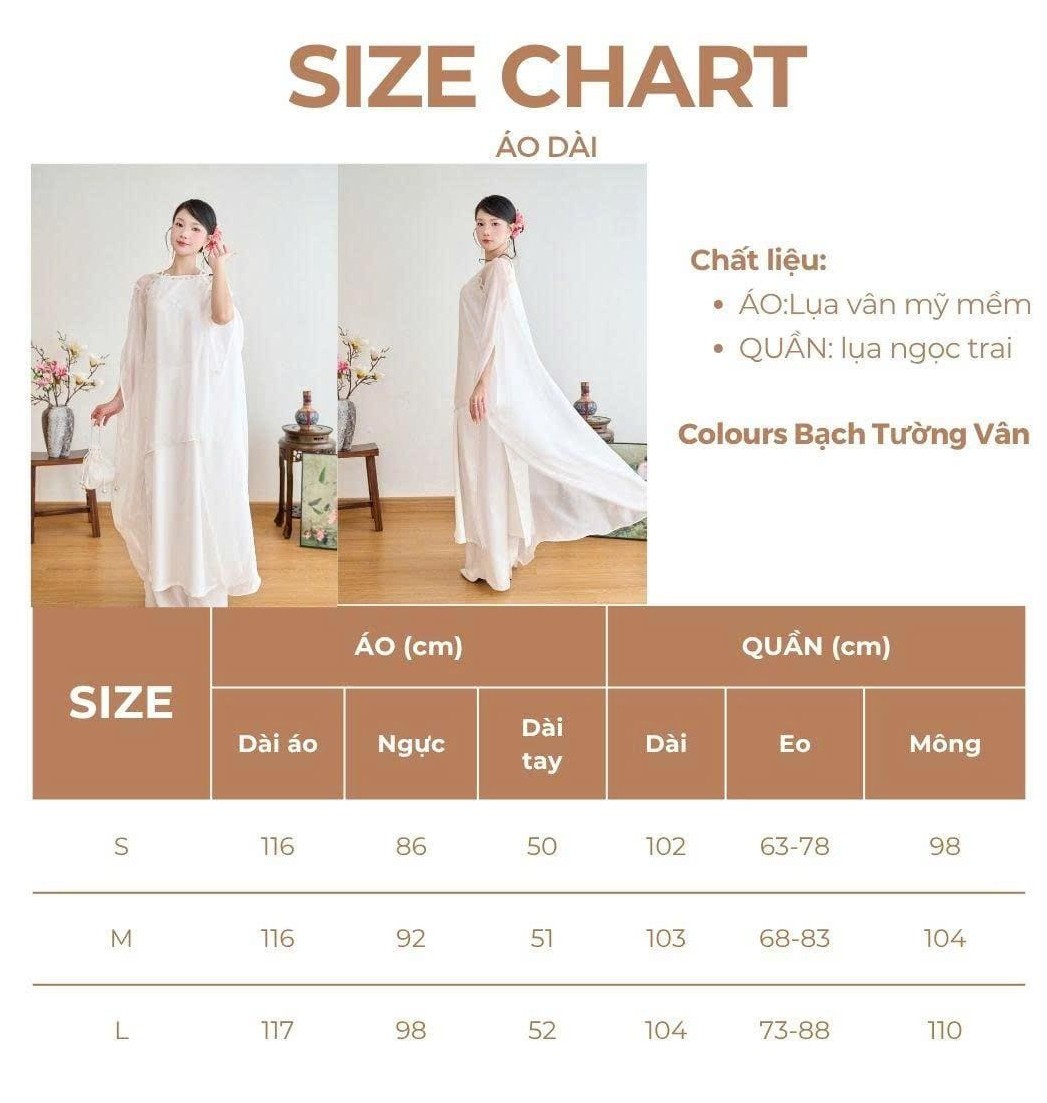 Áo dài Bạch Tường Vân