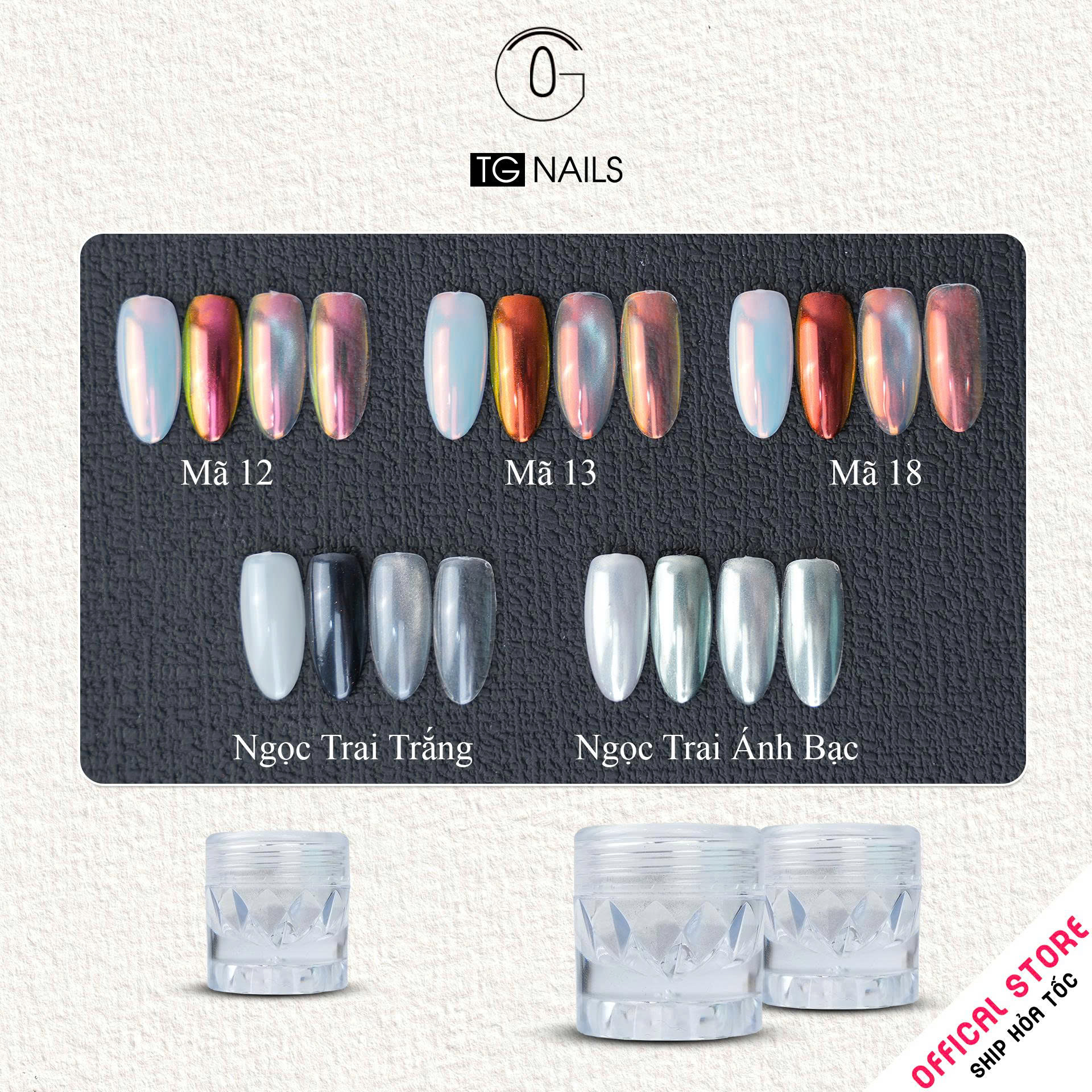 Tráng gương nail cao cấp hũ 10g