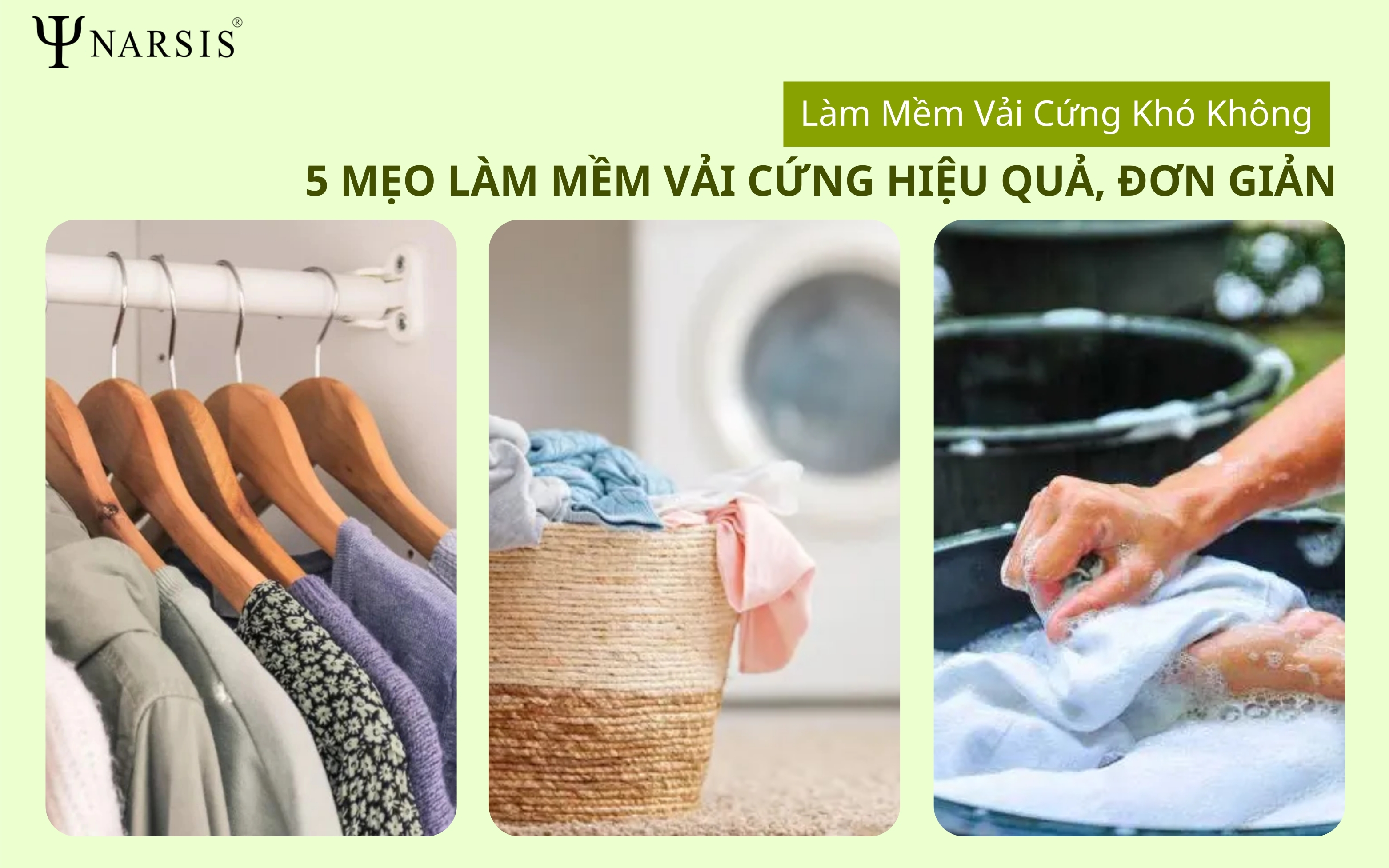 Làm Mềm Vải Cứng Khó Không? 5 Mẹo Làm Mềm Vải Cứng Hiệu Quả