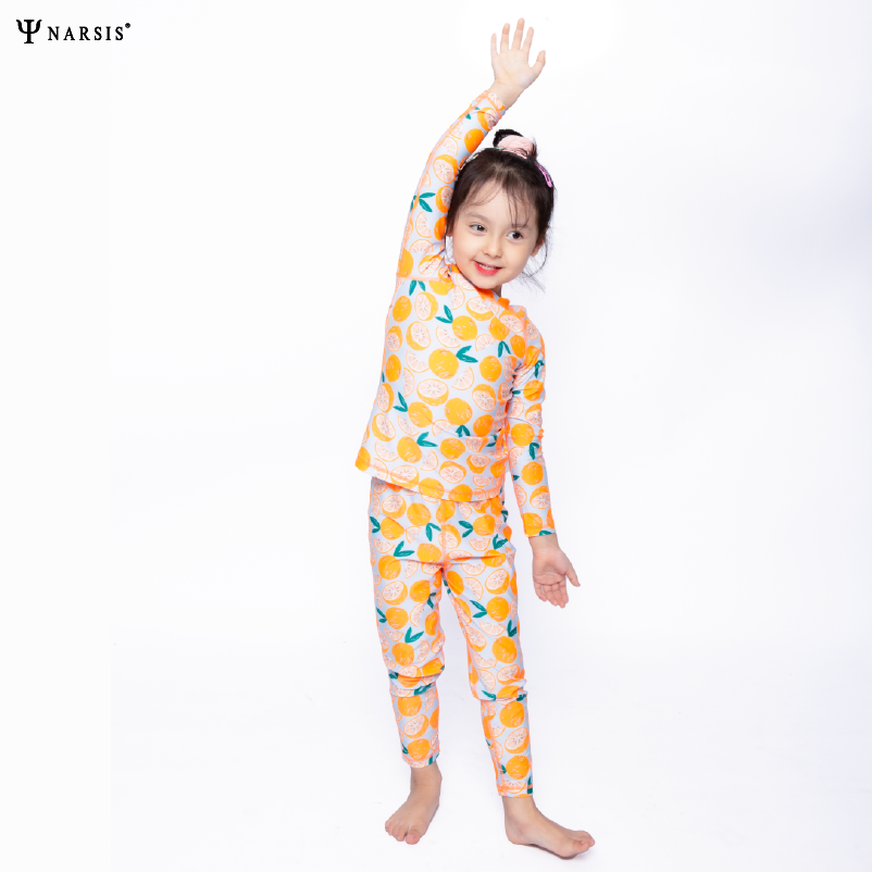 BỘ BƠI BÉ GÁI, BỘ BƠI BÉ KÍN ĐÁO QUẢ CAM CỰC YÊU KA3001 KA23001 NARSIS CHẤT LIỆU THOÁNG MÁT, DỄ C..._thumbnail_4