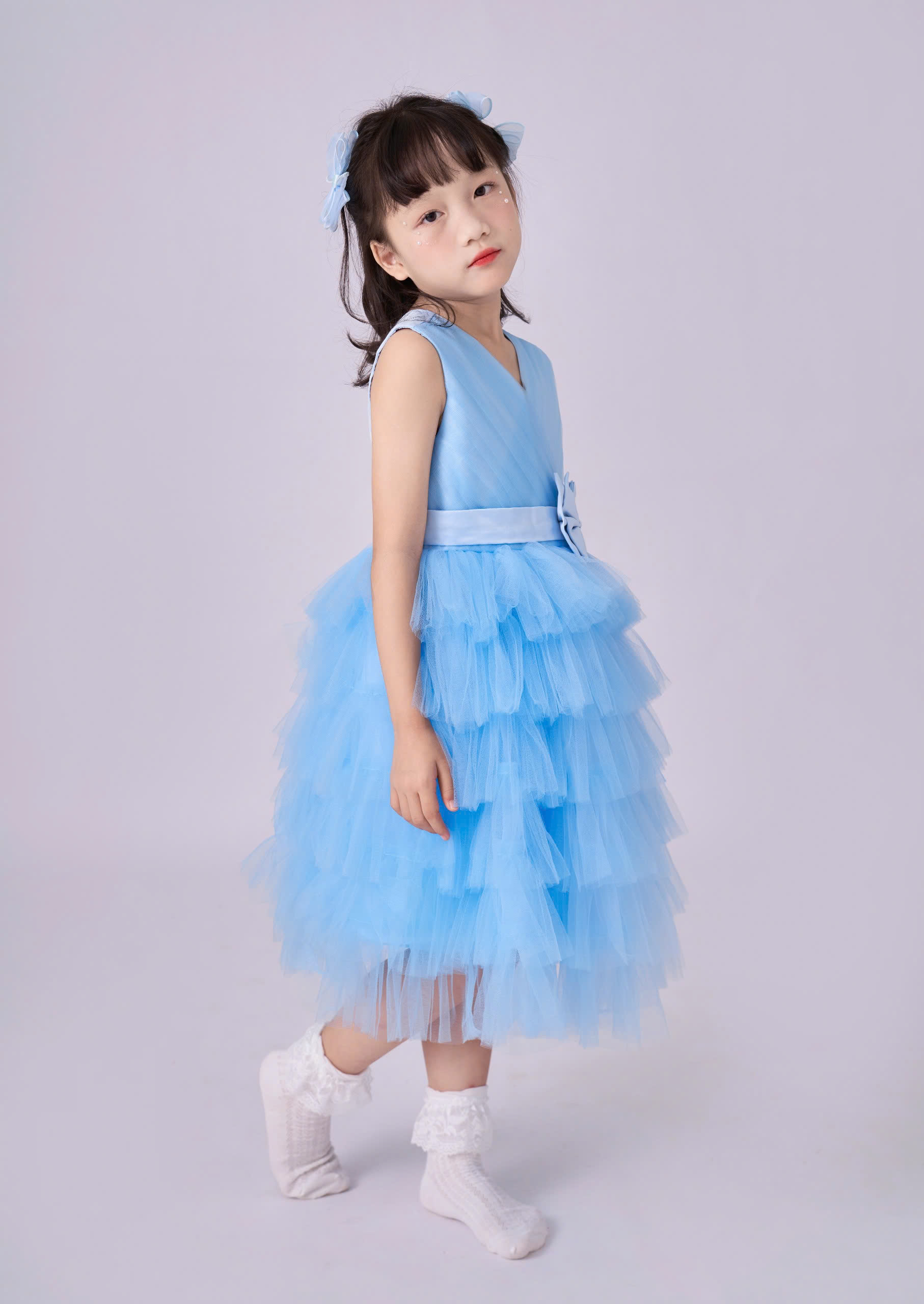 Váy công chúa xếp tầng, sát nách mát mẻ cho bé từ 7kg tới 45kg_thumbnail_4