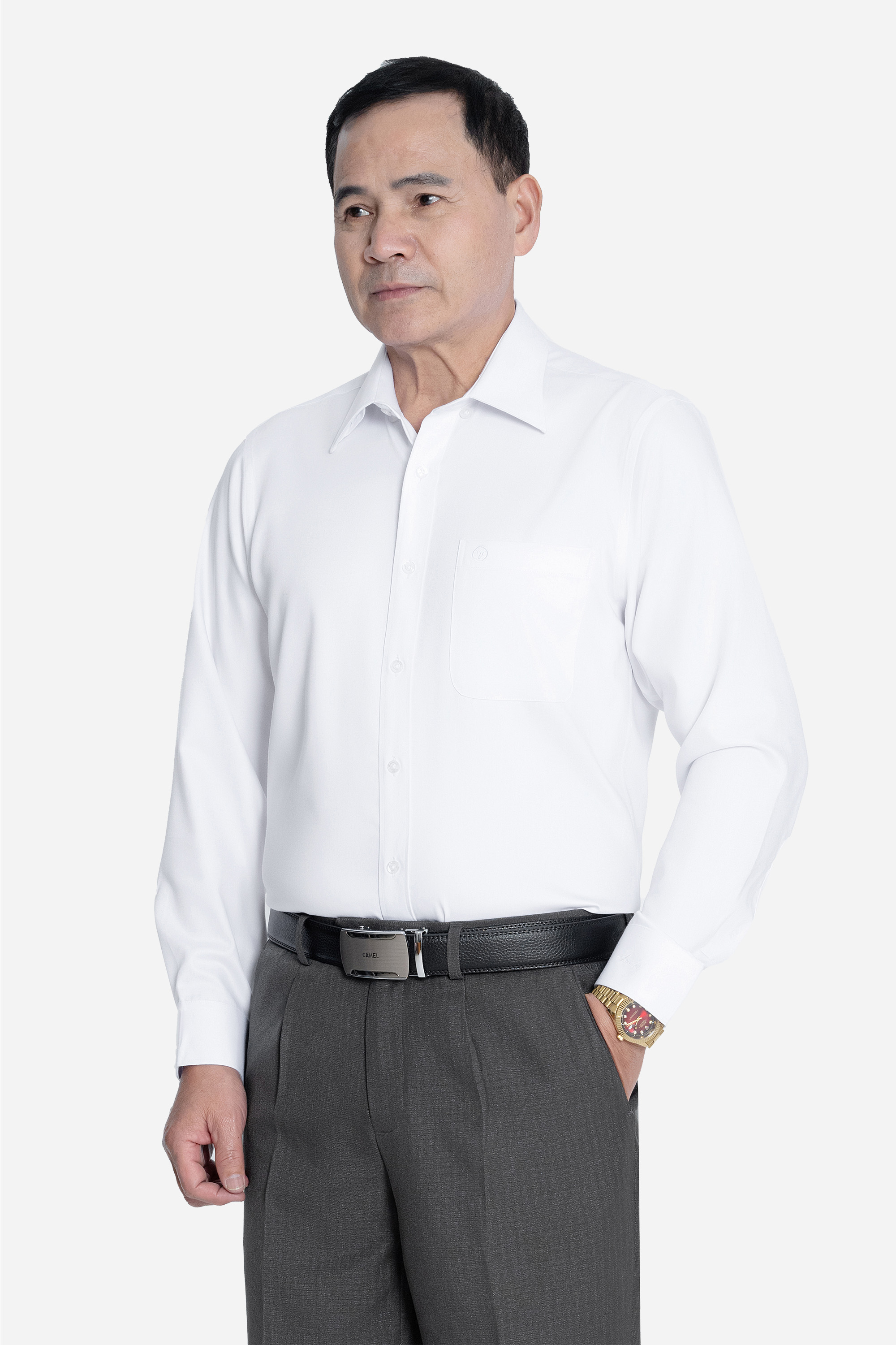 Sơ Mi Trơn Dài Tay Nam Trung Niên ANCHI Chất Liệu Sợi Sồi Cao Cấp Màu Cổ Vịt_thumbnail_29