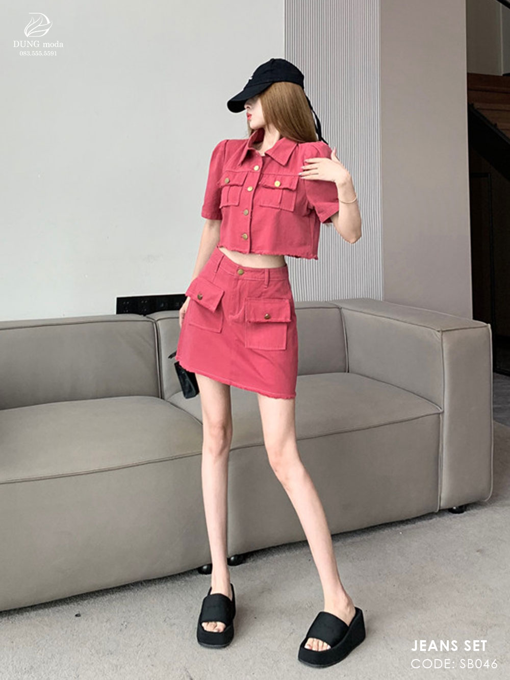 Set Bộ Jean SB046 - Hồng 1318_thumbnail_1