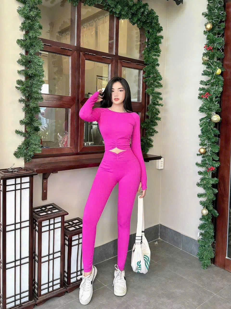 Bộ Đồ Thể Thao Dài Tay Dài Nhún Eo_thumbnail_3