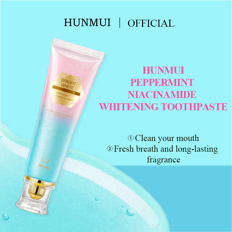 Kem Đánh Răng H101 HUNMUI Niacinamide Làm Trắng Sáng Răng, Hương Bạc Hà Mát Lạnh - Giữ Hơi Thở Thơm Mát_thumbnail_3