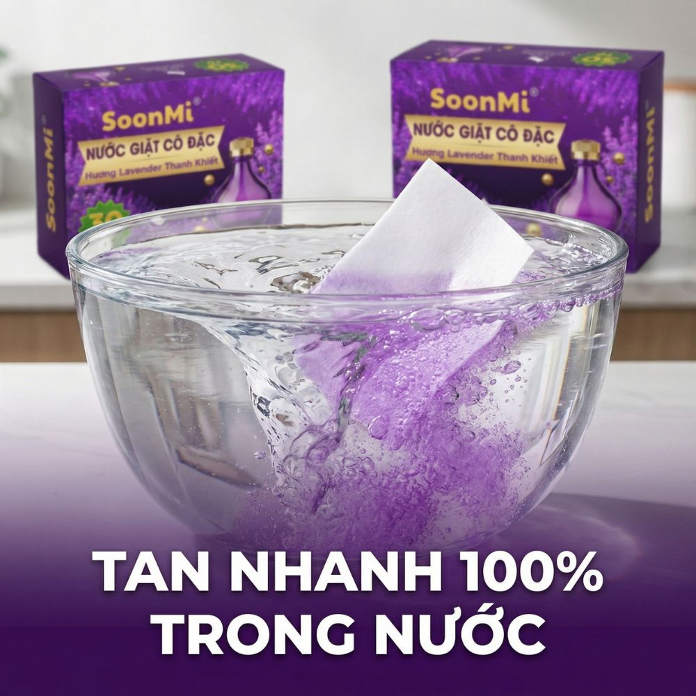 Nước Giặt Cô Đặc SoonMi Hương Lavender lưu hương lâu nhỏ gọn bỏ vali du lịch, khử mùi xe hơi, thơm tủ áo_thumbnail_6