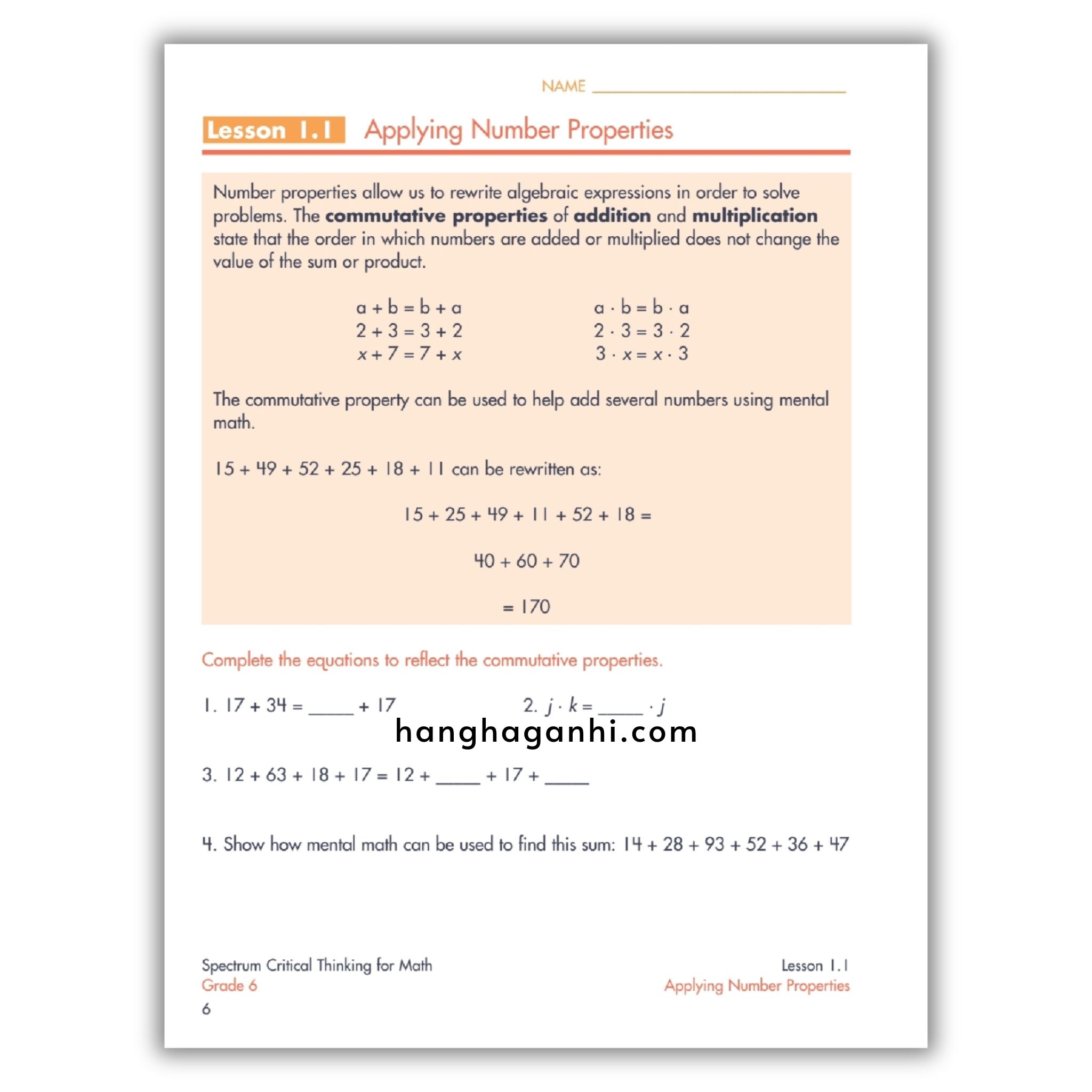 Sách Spectrum Critical Thinking for Math Workbook Grade 6_thumbnail_12