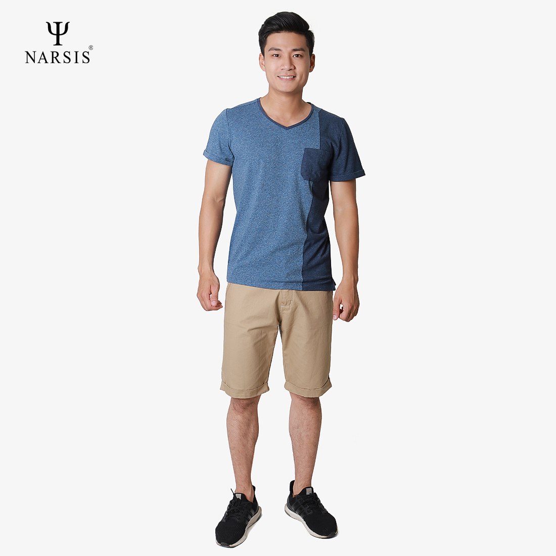 ÁO NAM CT NARSIS D8052 NARSIS CHẤT LIỆU THOÁNG MÁT, DỄ CHỊU, THOẢI MÁI CẢ NGÀY, DỄ VẬN ĐỘNG_thumbnail_2