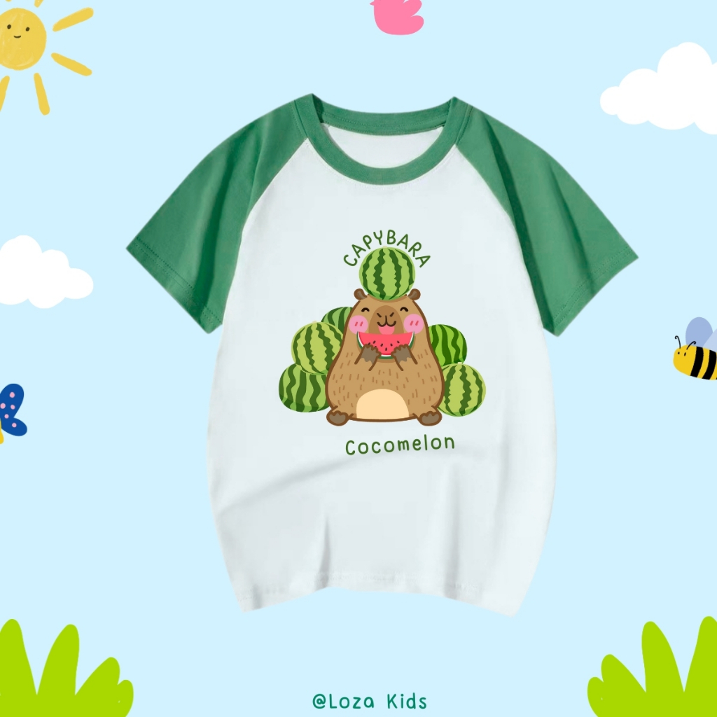 Áo thun cho bé in hình CAPYBARA nhiều mẫu - Loza Kids BT001_thumbnail_1