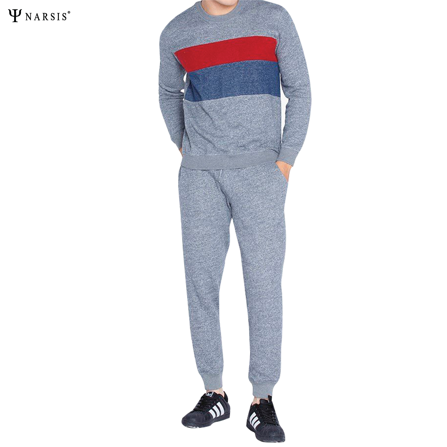 BỘ NAM THU ĐÔNG E5023 NARSIS CHẤT LIỆU THOÁNG MÁT, DỄ CHỊU, THOẢI MÁI CẢ NGÀY, DỄ VẬN ĐỘNG