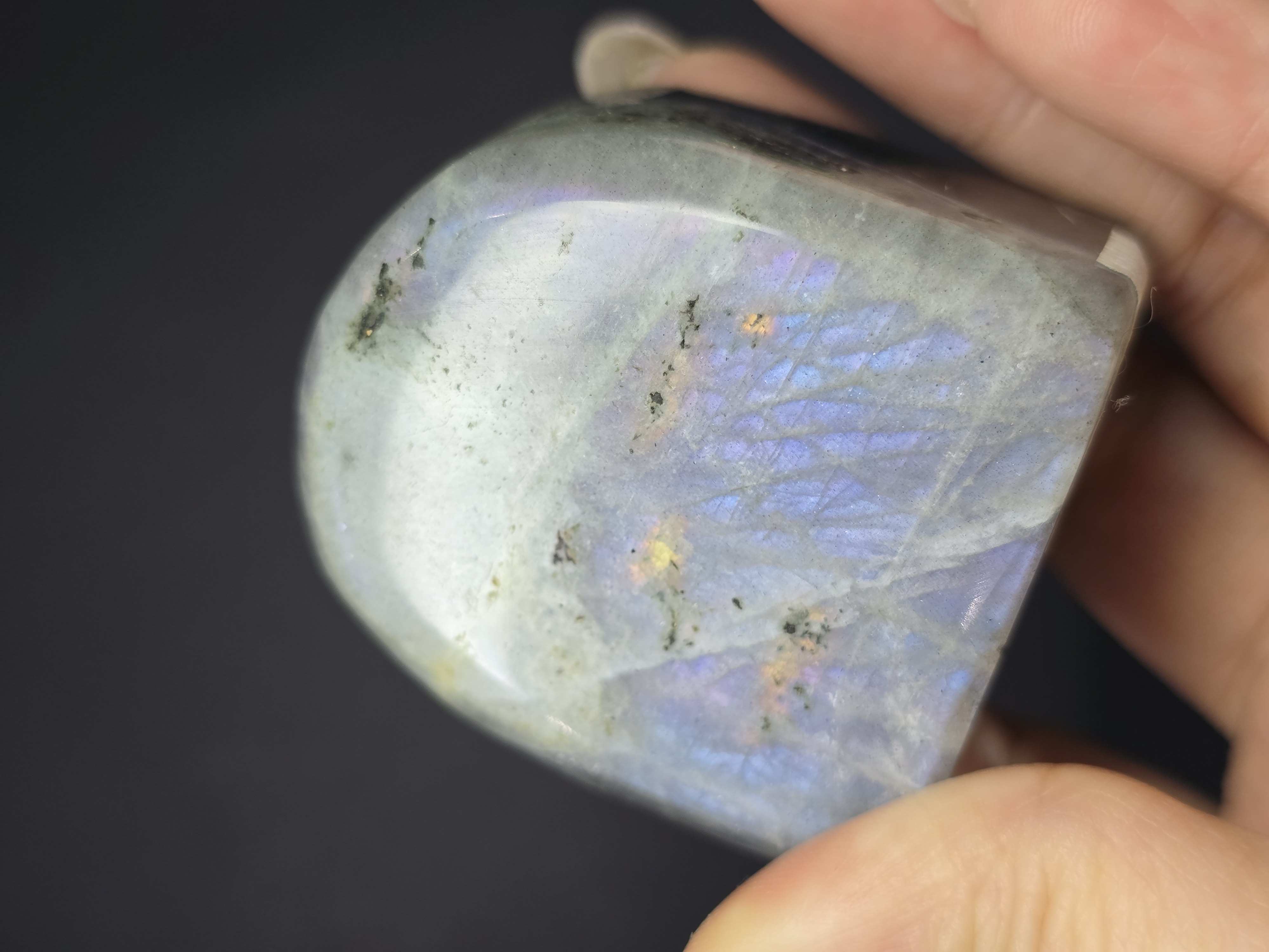 Labradorite / Đá Xà Cừ / Hắc Nguyệt Quang Ánh Tím Xanh Sunset Dạng Freeform Để Bàn_thumbnail_3