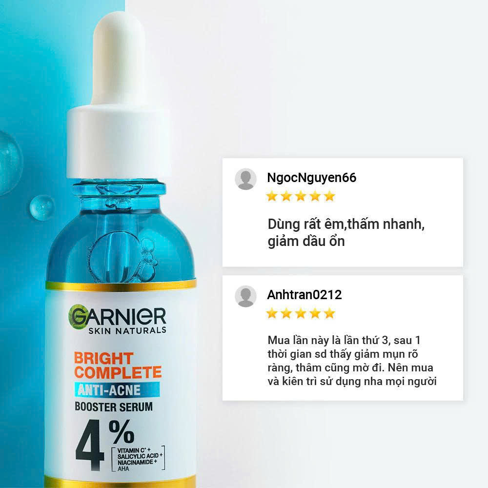 Serum Garnier Giảm Mụn – Mờ Thâm Cho Da Dầu, Da Mụn – 30ml_thumbnail_3