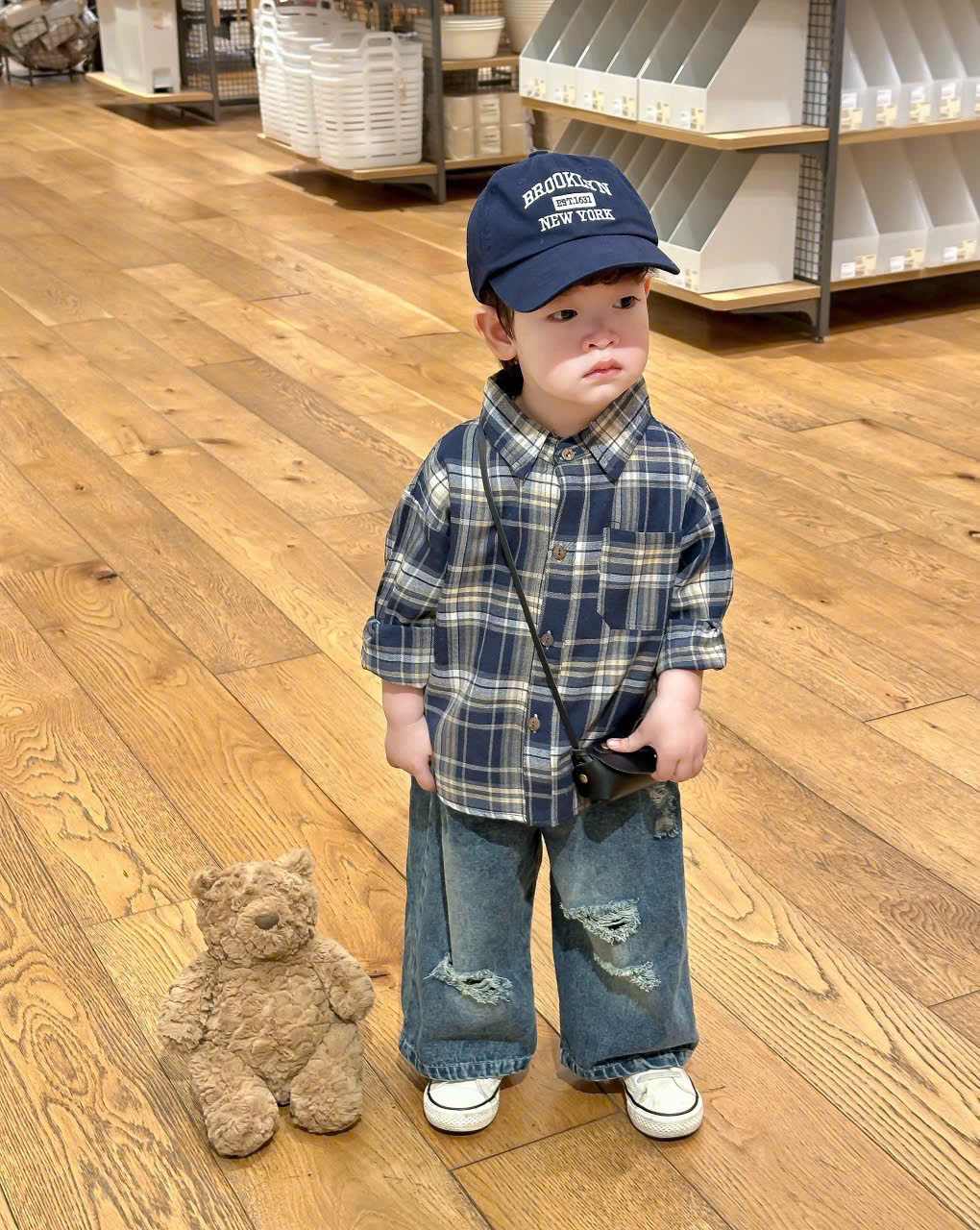 Set áo somi caro + quần jean_thumbnail_2