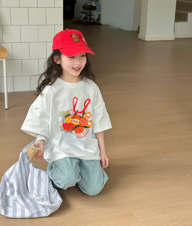 Áo thun bé gái form rộng 2182 Miucho Kid chất vải cotton thoáng mát co giãn in mix_thumbnail_4